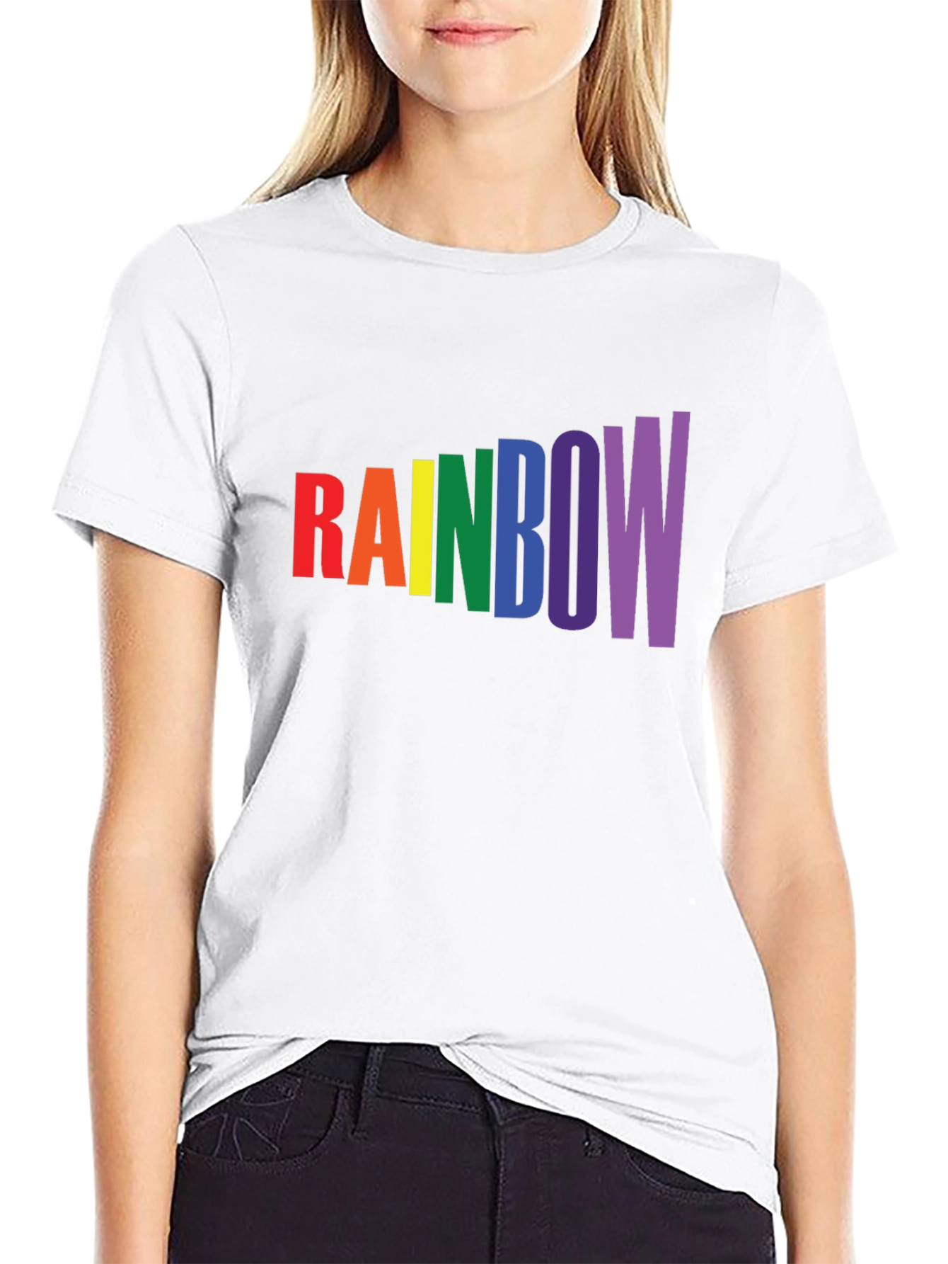 Black Rainbow Pride T-Shirt - Bold Colorful Design view 9