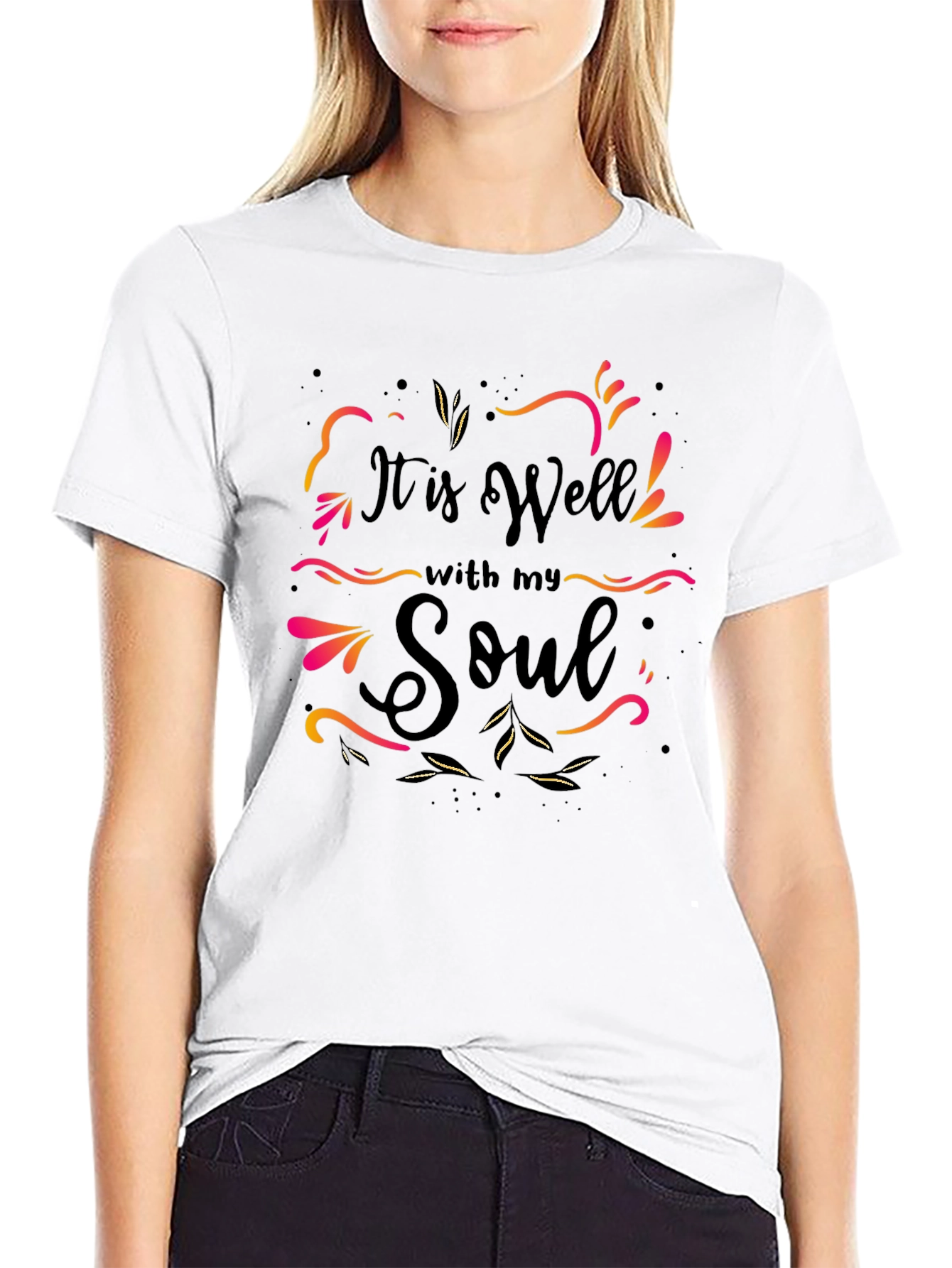 Black It Is Well With My Soul T-Shirt view 9