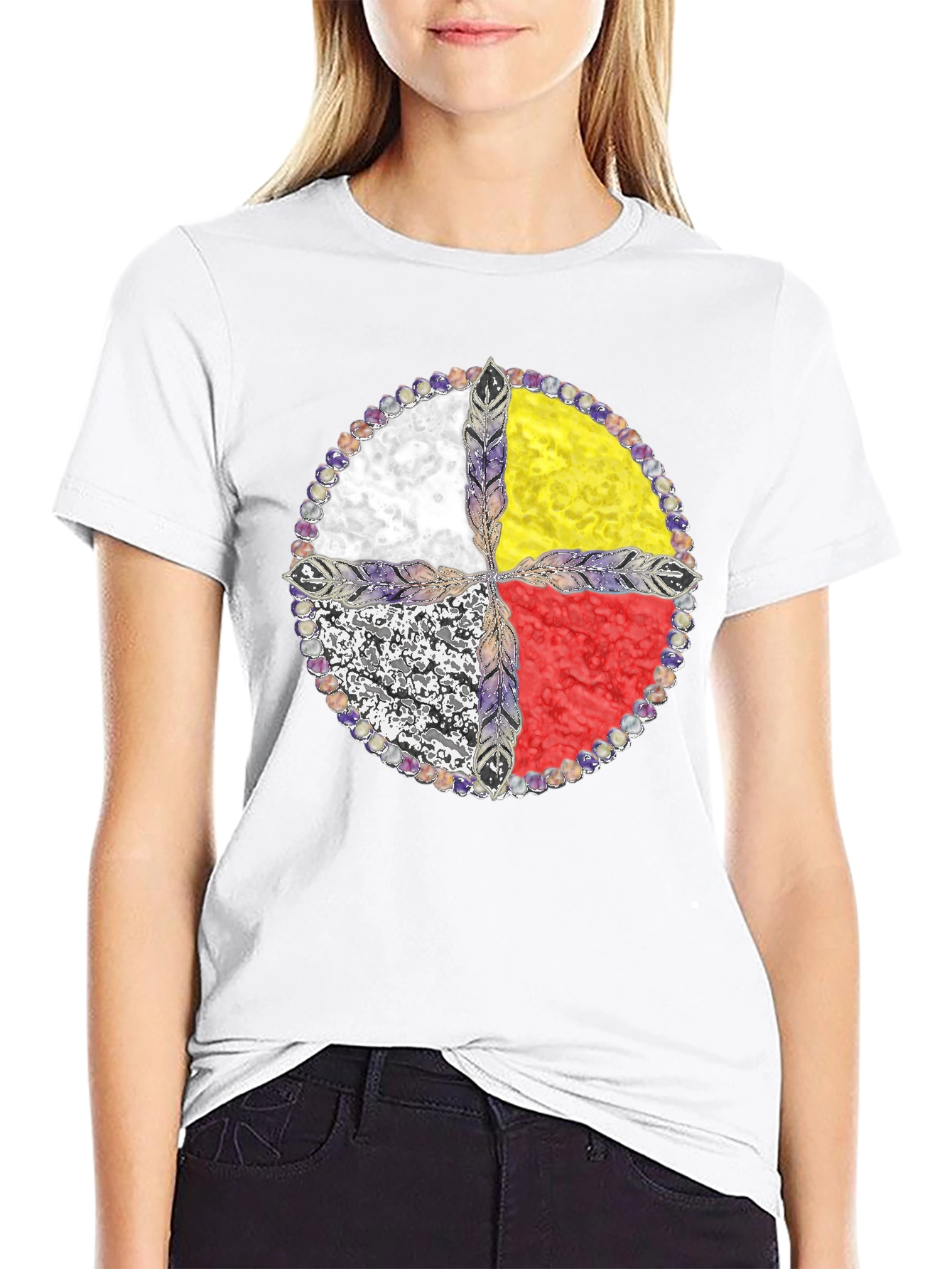 Medicine Wheel T-Shirt - Native American Design - 9