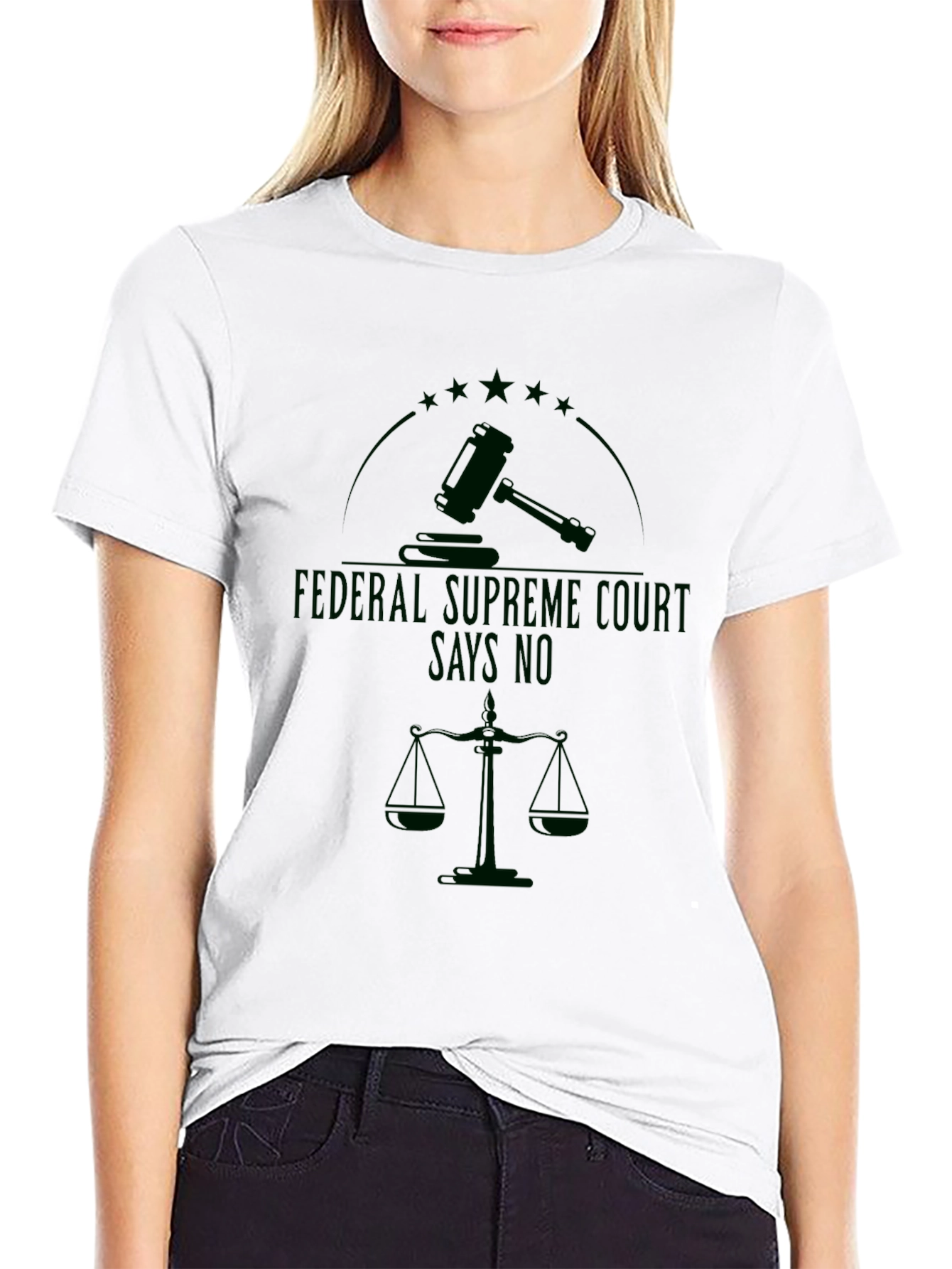 Black Federal Supreme Court Says No T-Shirt view 9