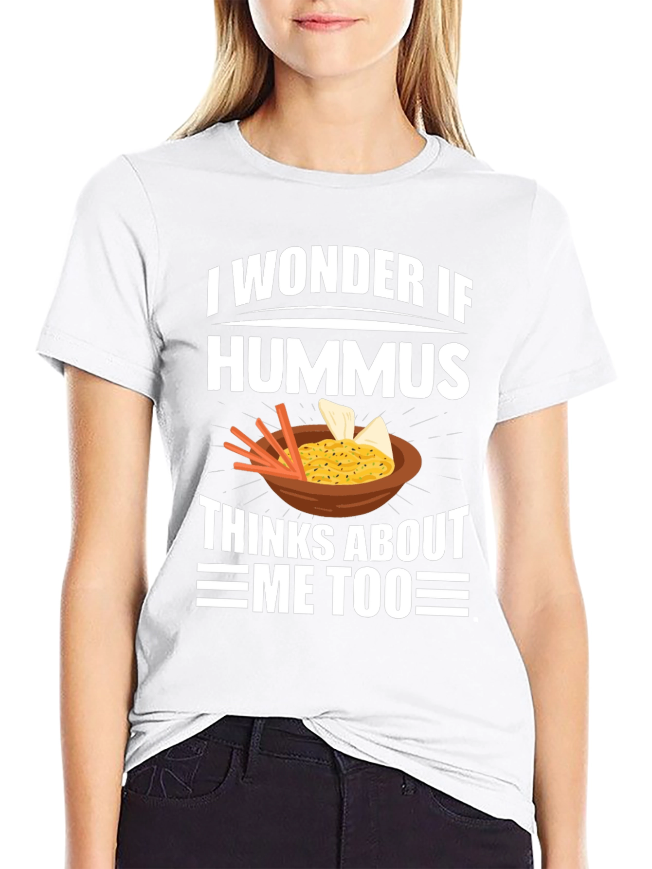 Black Hummus Lover Graphic Tee view 9
