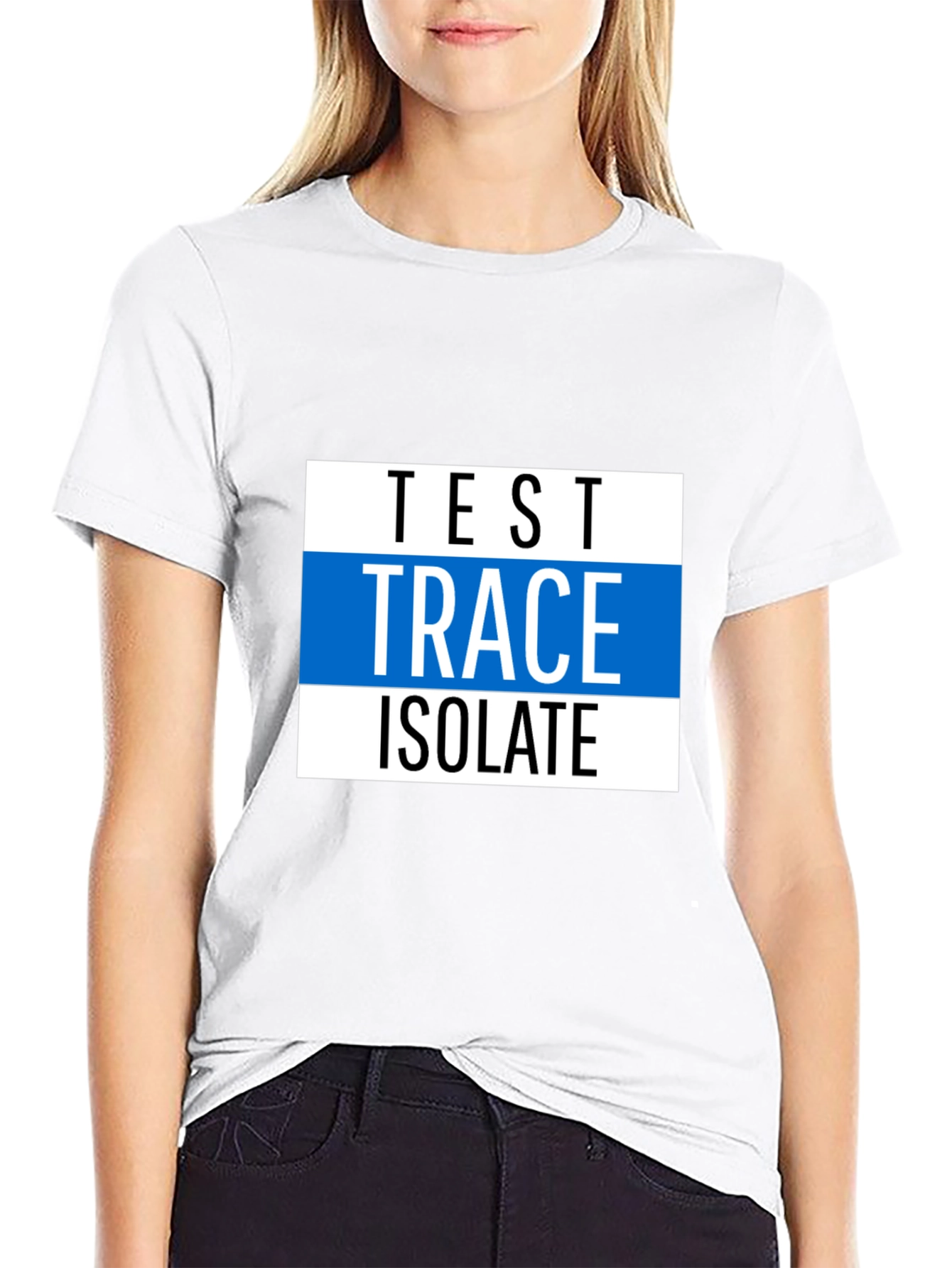 Black Test Trace Isolate Graphic Tee view 9