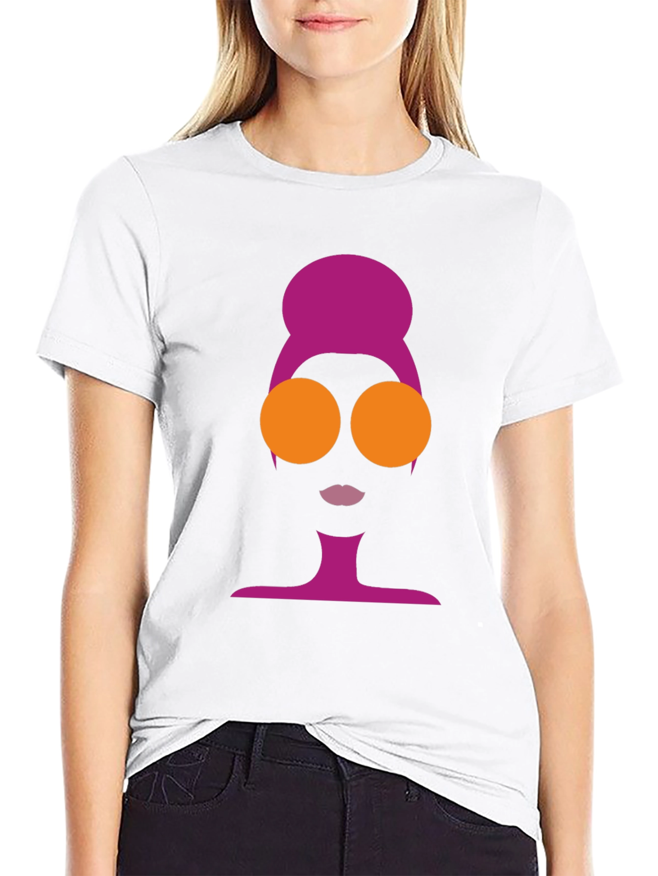 Black Stylish Retro Silhouette Graphic Tee view 9