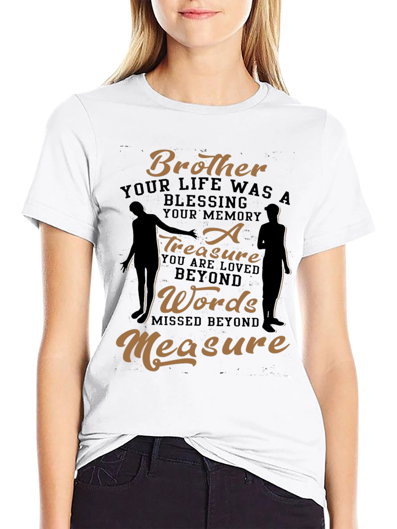 Black Brother Memorial T-Shirt: A Treasure Beyond Words view 9