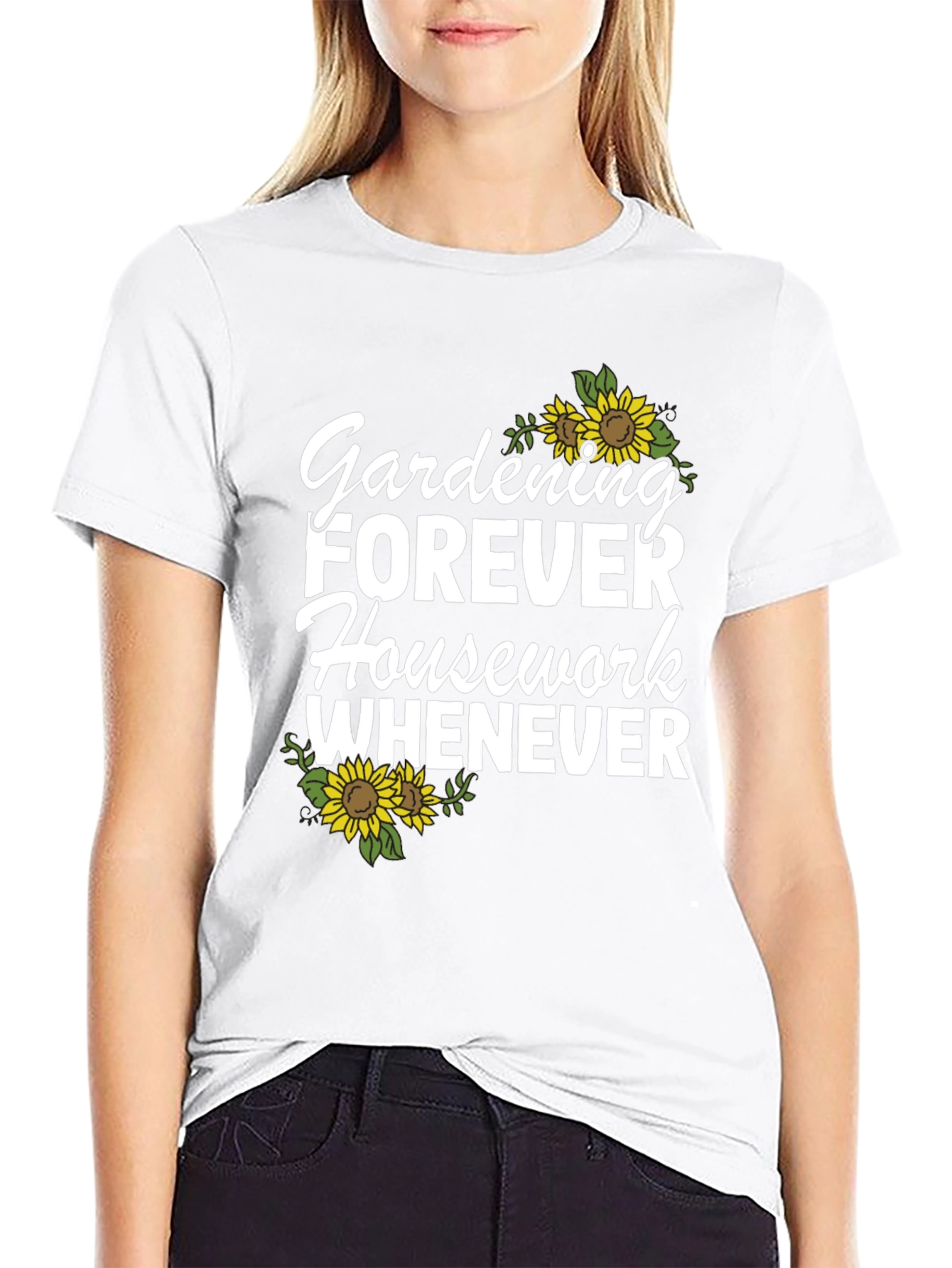 Black Gardening Forever T-Shirt view 9