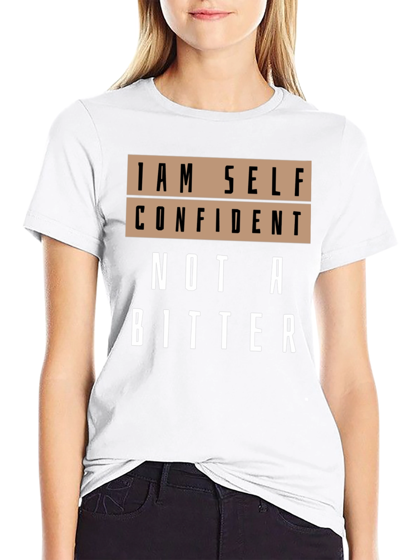 Black Self Confident Graphic T-Shirt - Black view 9