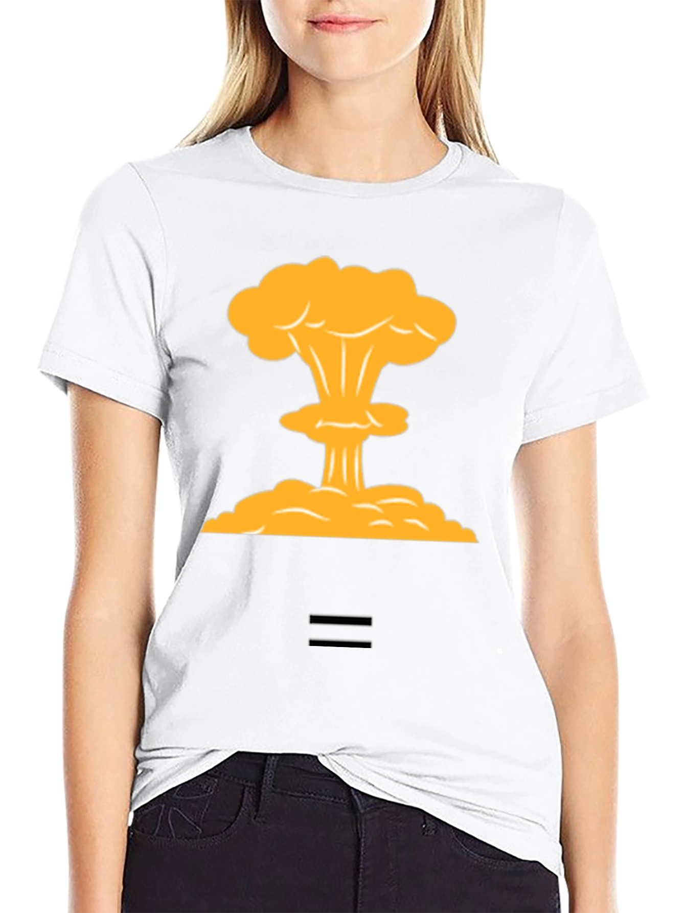 Black Atomic Blast Tee - Statement Graphic T-Shirt view 9