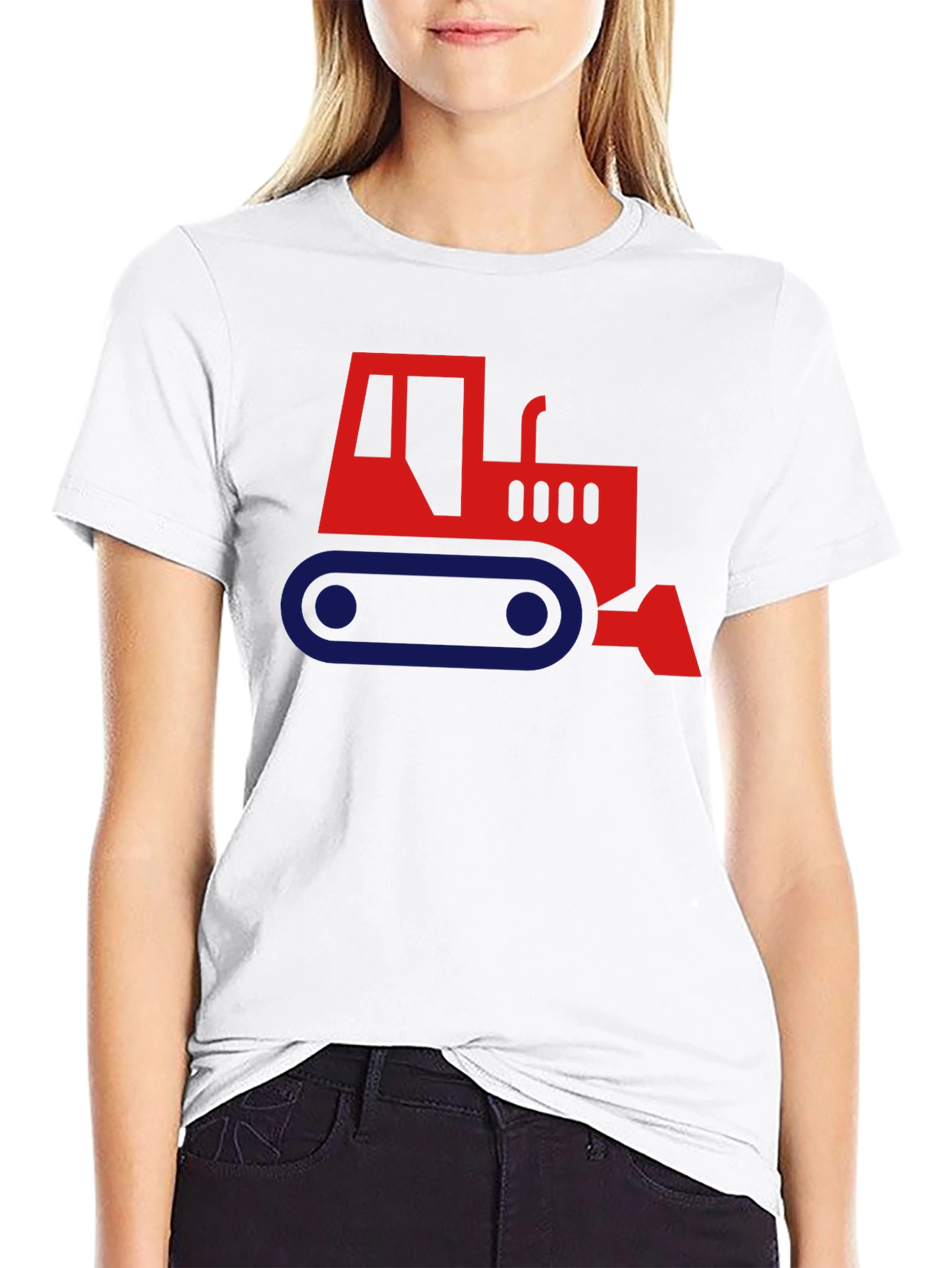 Black Bulldozer Graphic T-Shirt - Black view 9