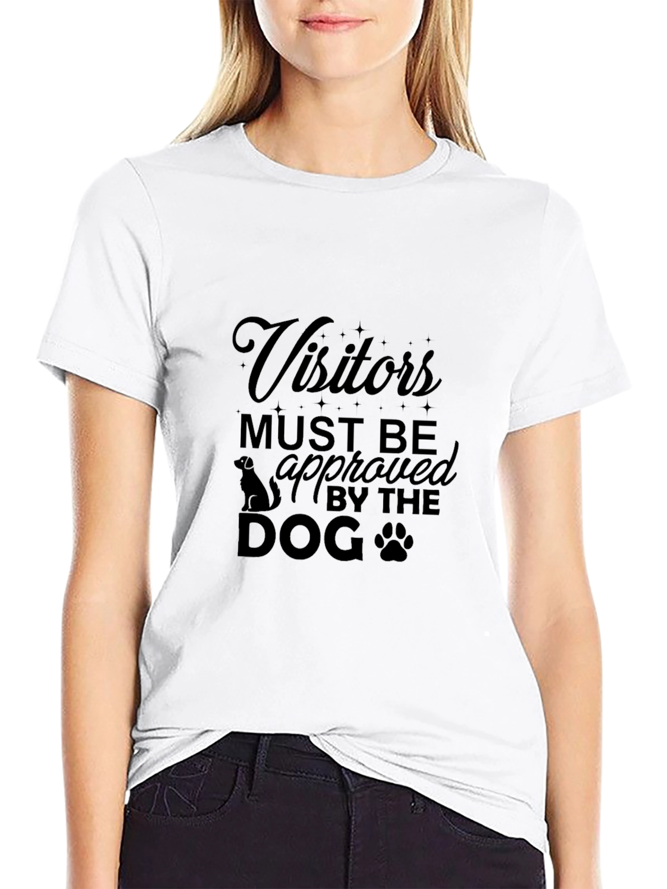 Black Visitors Must Be Approved By The Dog T-Shirt view 9