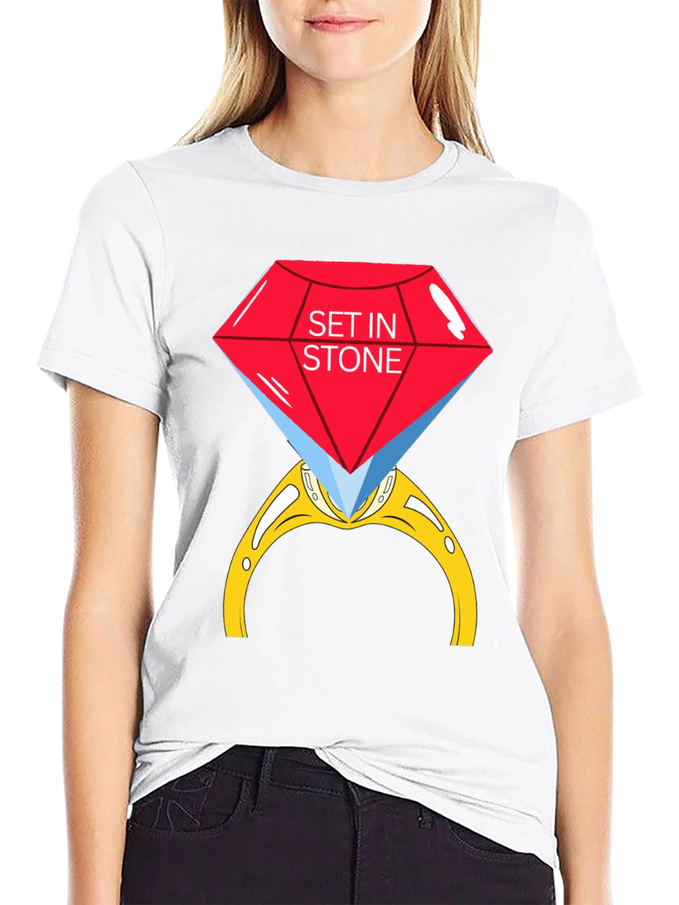 Black Set in Stone Graphic Tee view 9