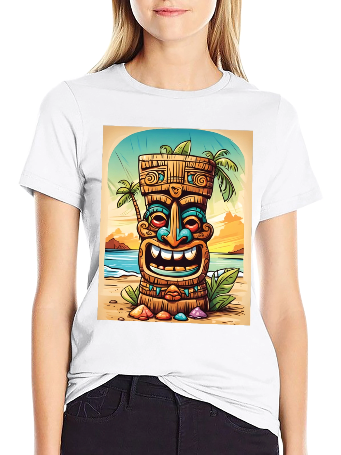 Tropical Tiki Graphic Tee - Island Vibes - 9