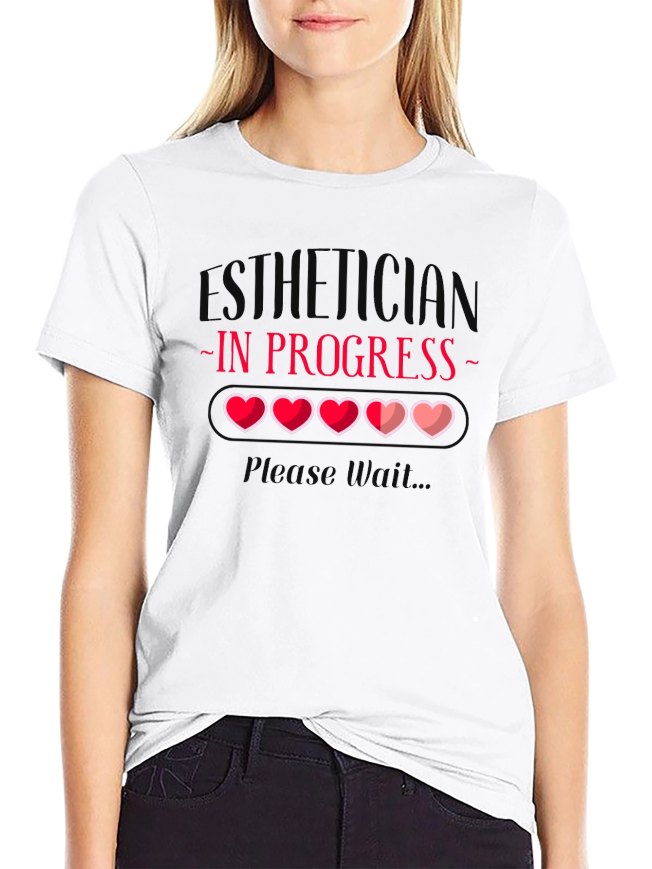 Black Esthetician In Progress T-Shirt view 9