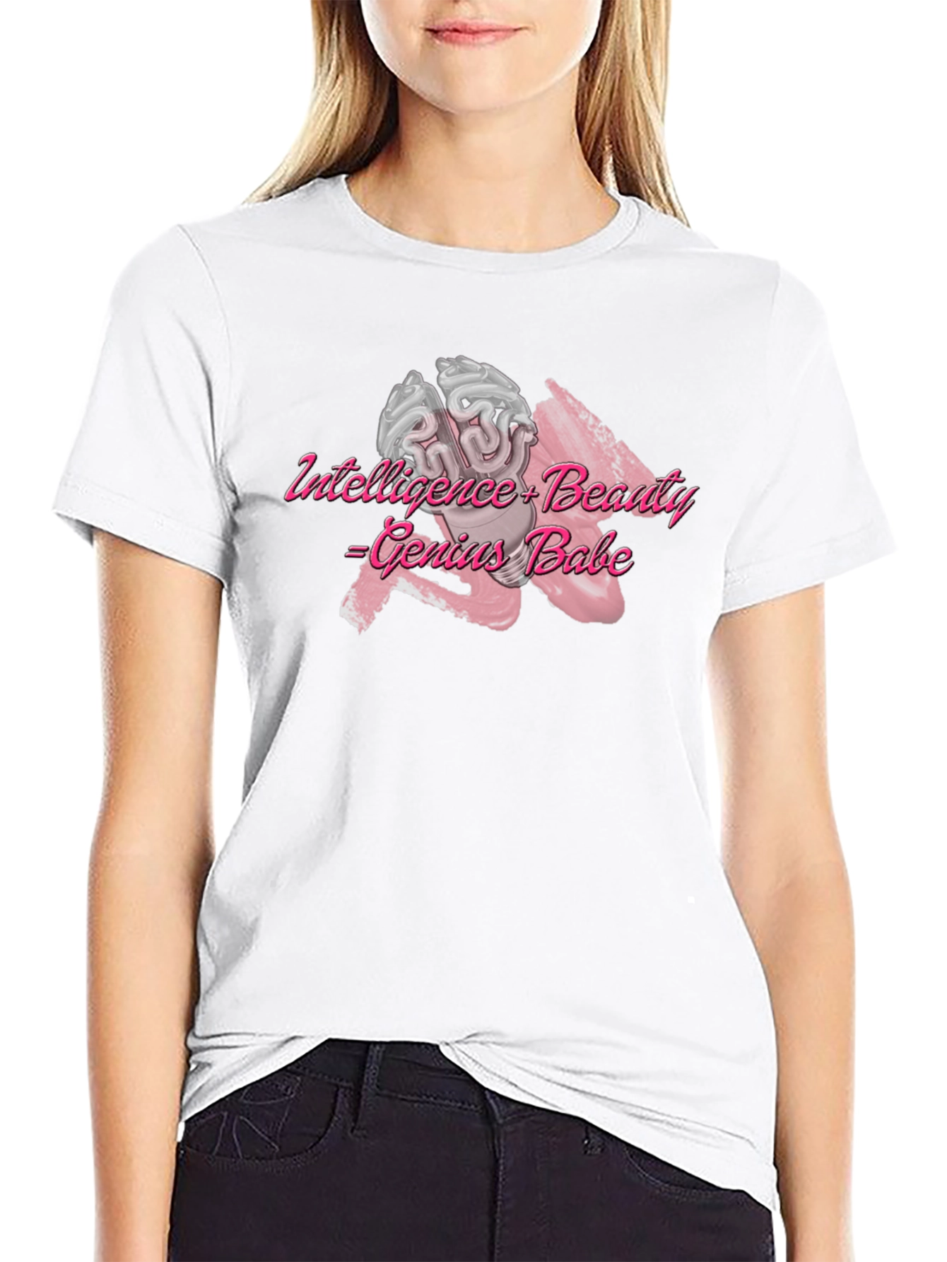 Black Intelligence + Beauty Graphic Tee view 9