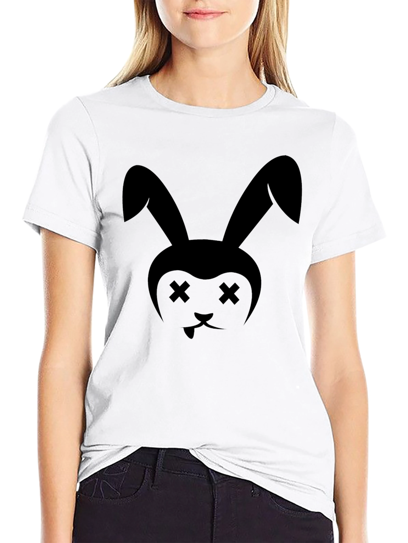Black Dead Bunny Black T-Shirt - Unisex view 9