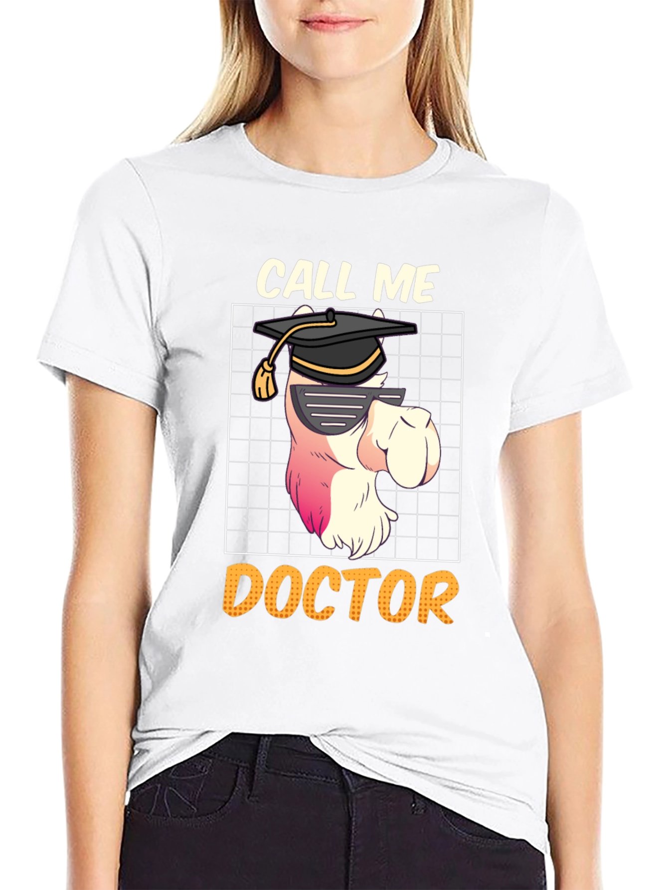 Black Call Me Doctor T-Shirt - Graduation Gift view 9