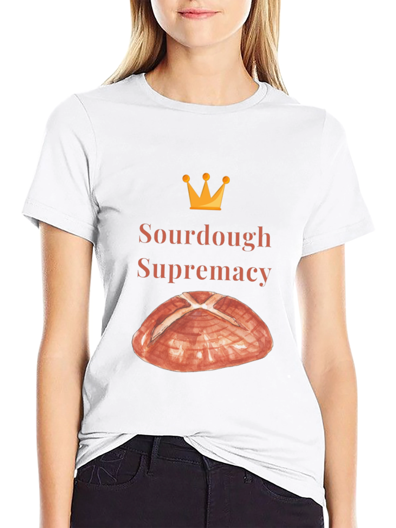 Black Sourdough Supremacy Tee - Bread Lover's T-Shirt view 9