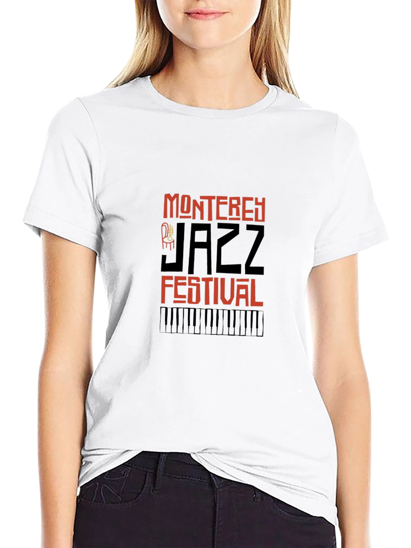 Black Monterey Jazz Festival Graphic T-Shirt view 9