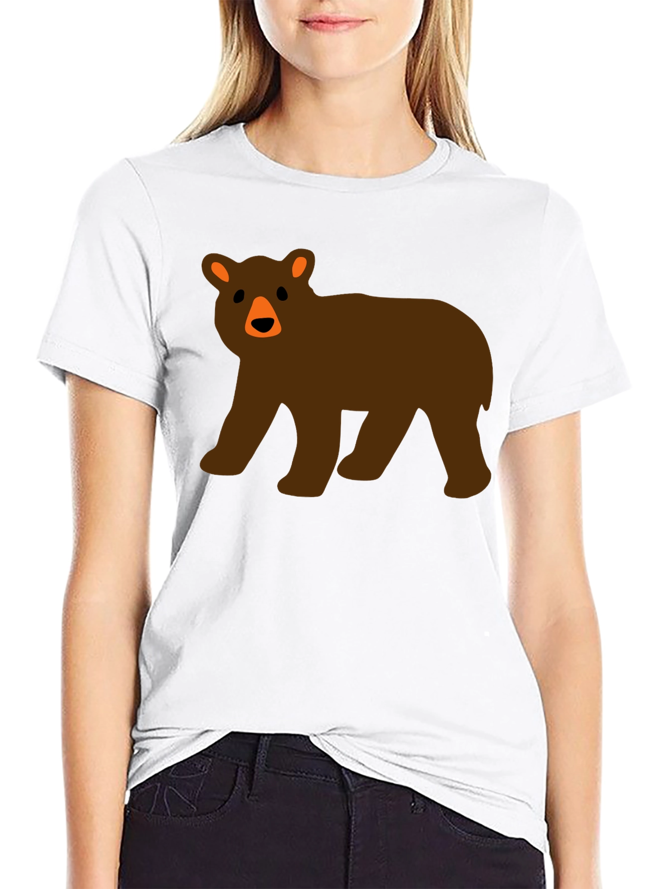 Black Bear Graphic Black T-Shirt view 9