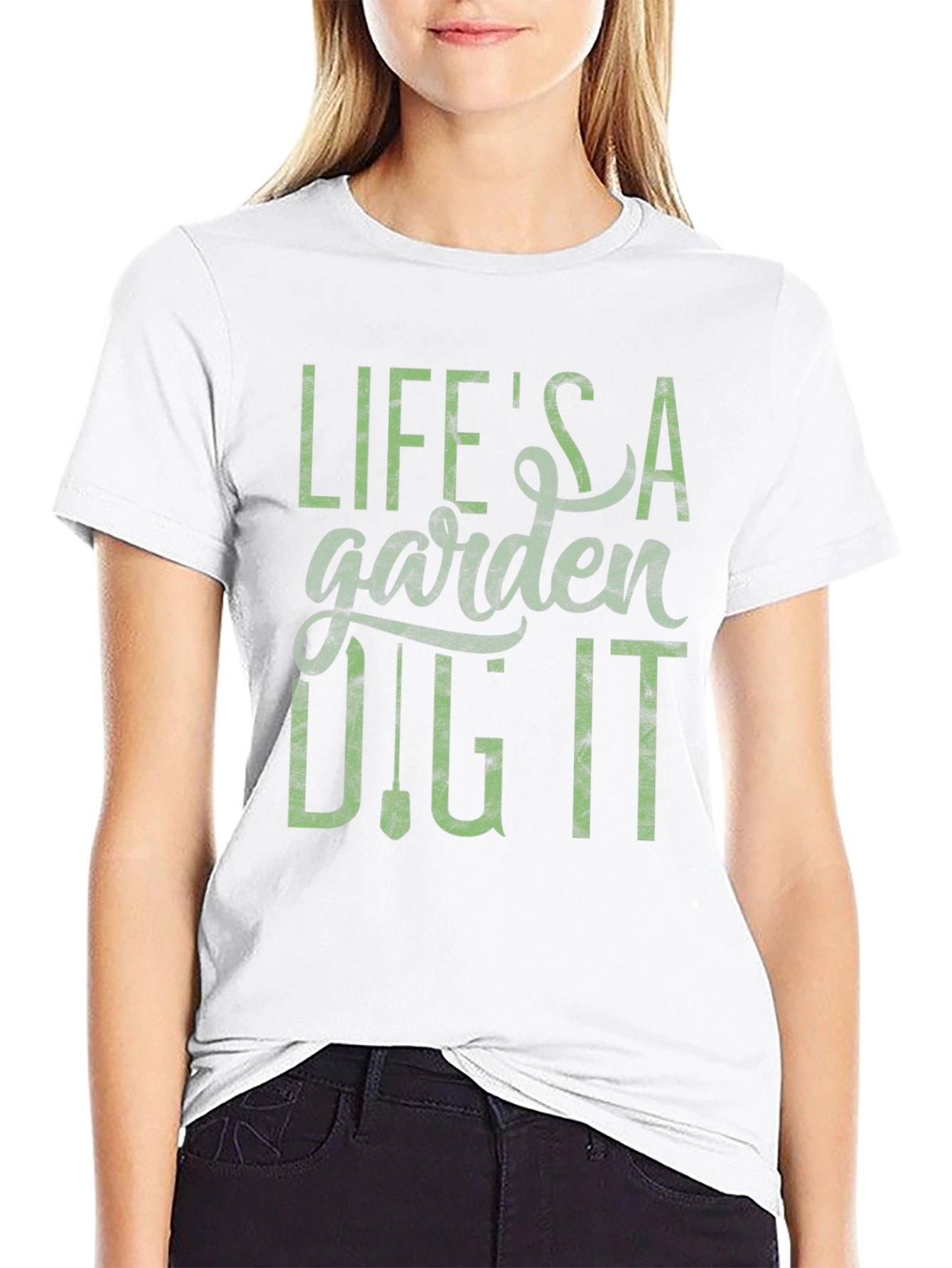 Black Life's a Garden, Dig It T-Shirt - Gardening Lover Tee view 9