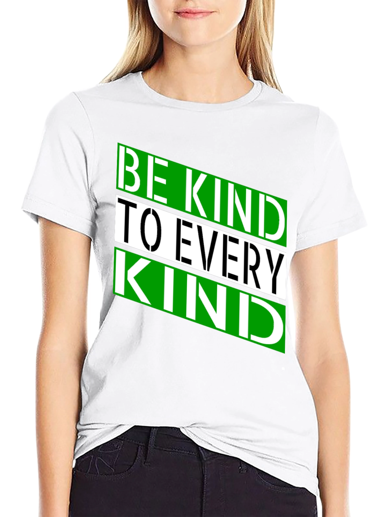 Black Be Kind to Every Kind Black T-Shirt view 9