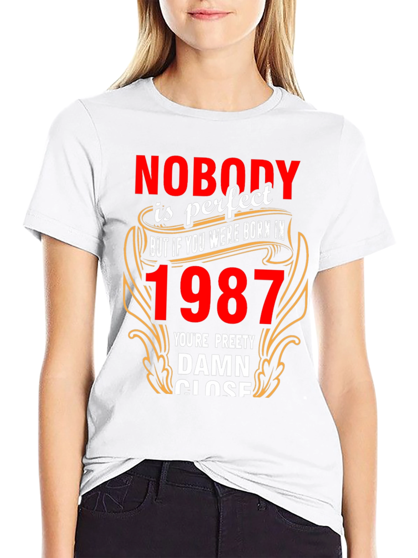 Nobody is Perfect Born in 1987 T-Shirt - 9