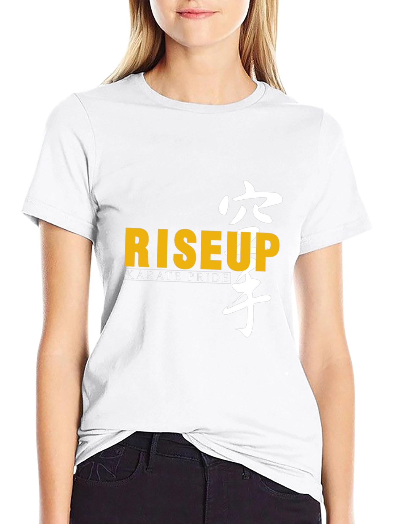 Black Rise Up Karate Pride Black T-Shirt view 9