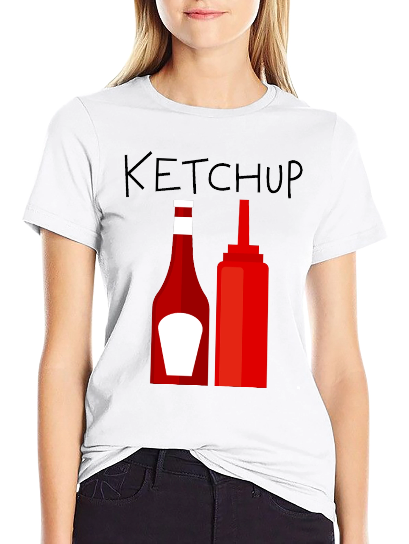 Black Ketchup T-Shirt - Funny Graphic Tee view 9