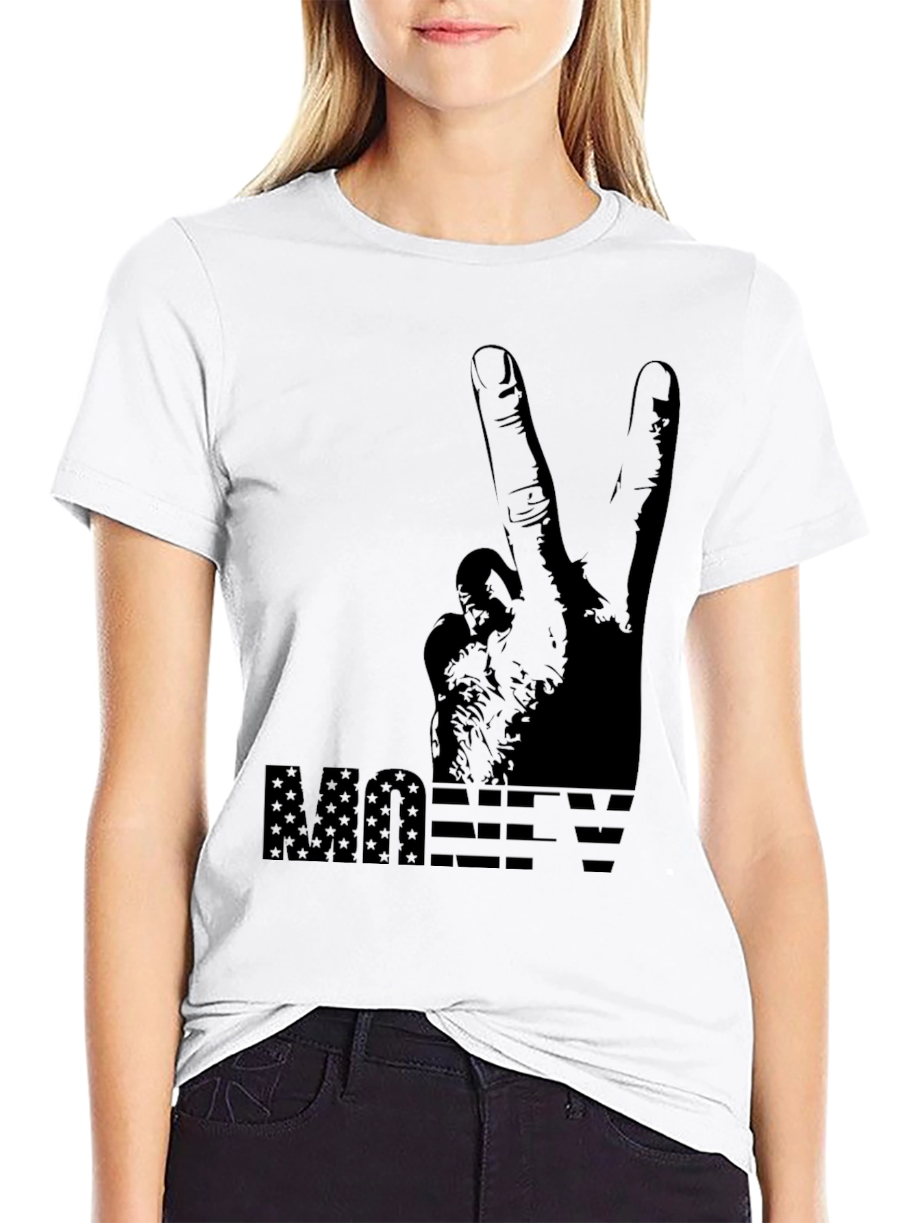 Peace Money T-Shirt - Black Graphic Tee - 9