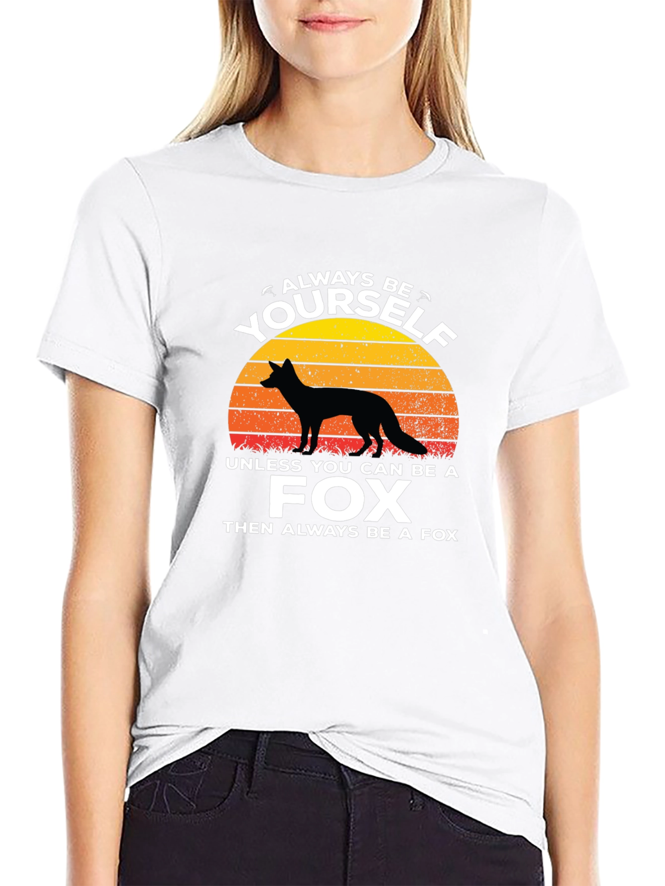 Black Always Be Yourself Unless You Can Be a Fox T-Shirt view 9