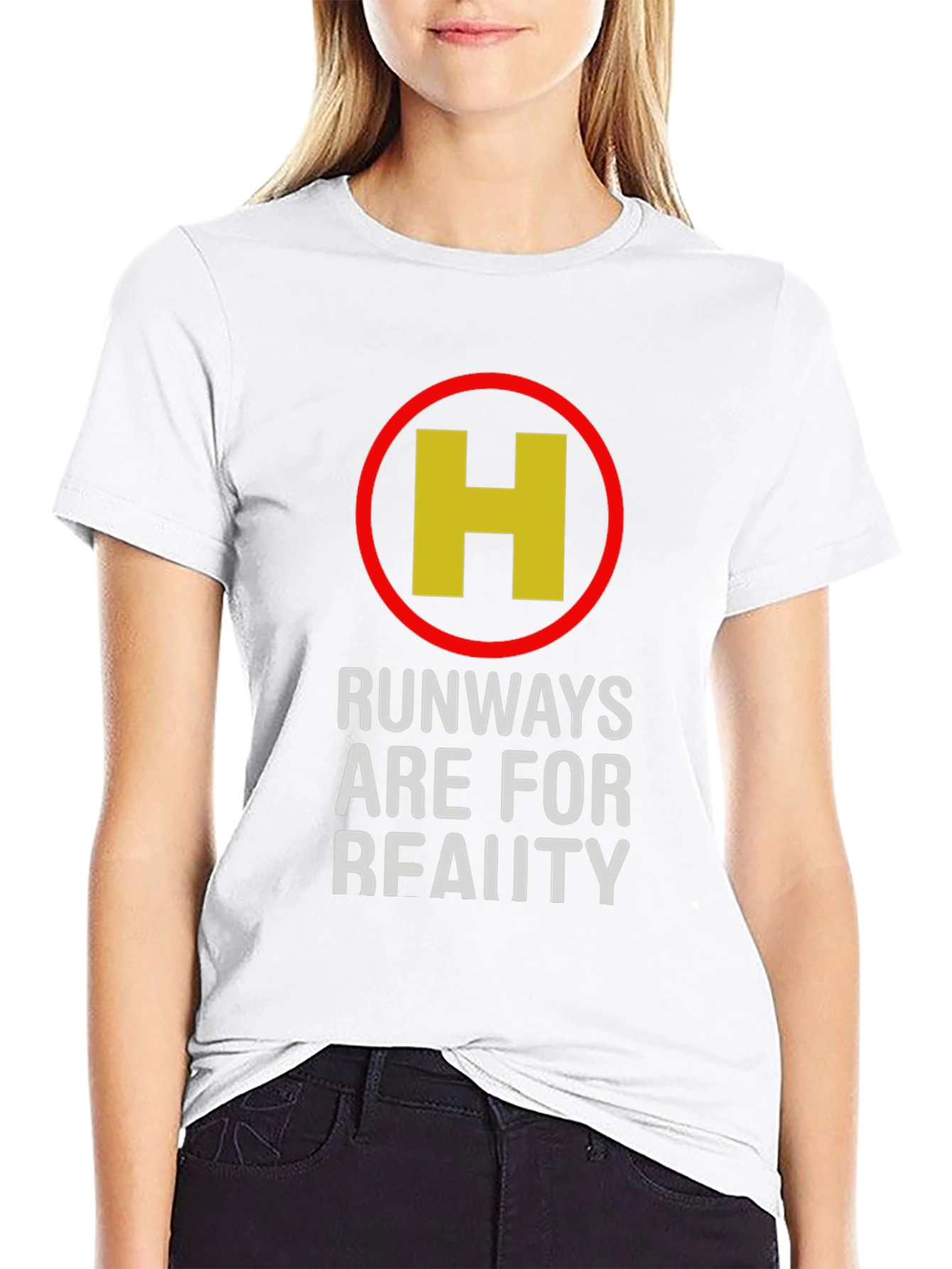 Black Runways Are For Reality Black Graphic Tee view 9