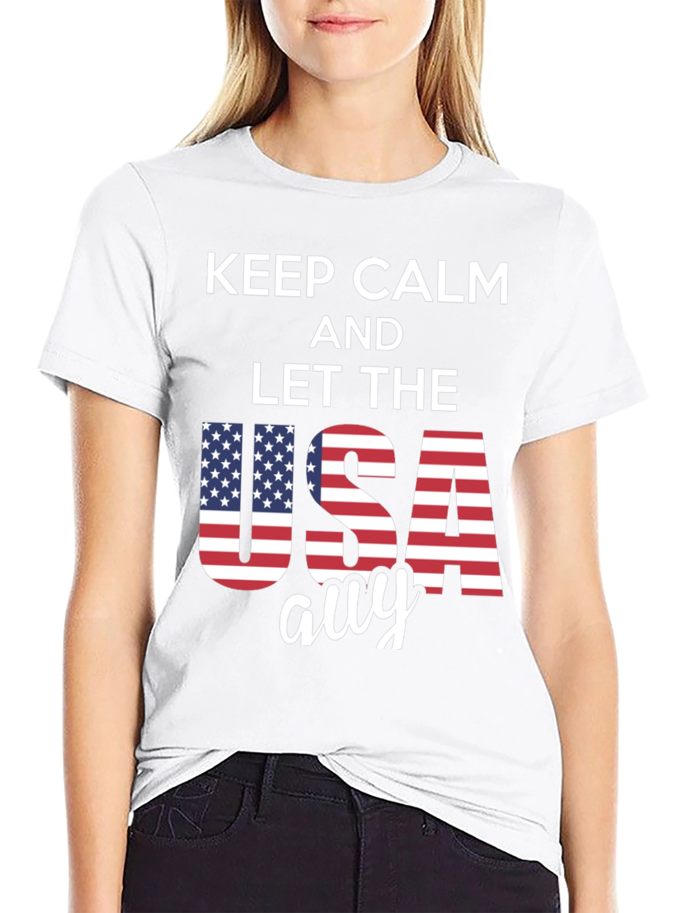 Keep Calm USA T-Shirt - Patriotic Style - 9