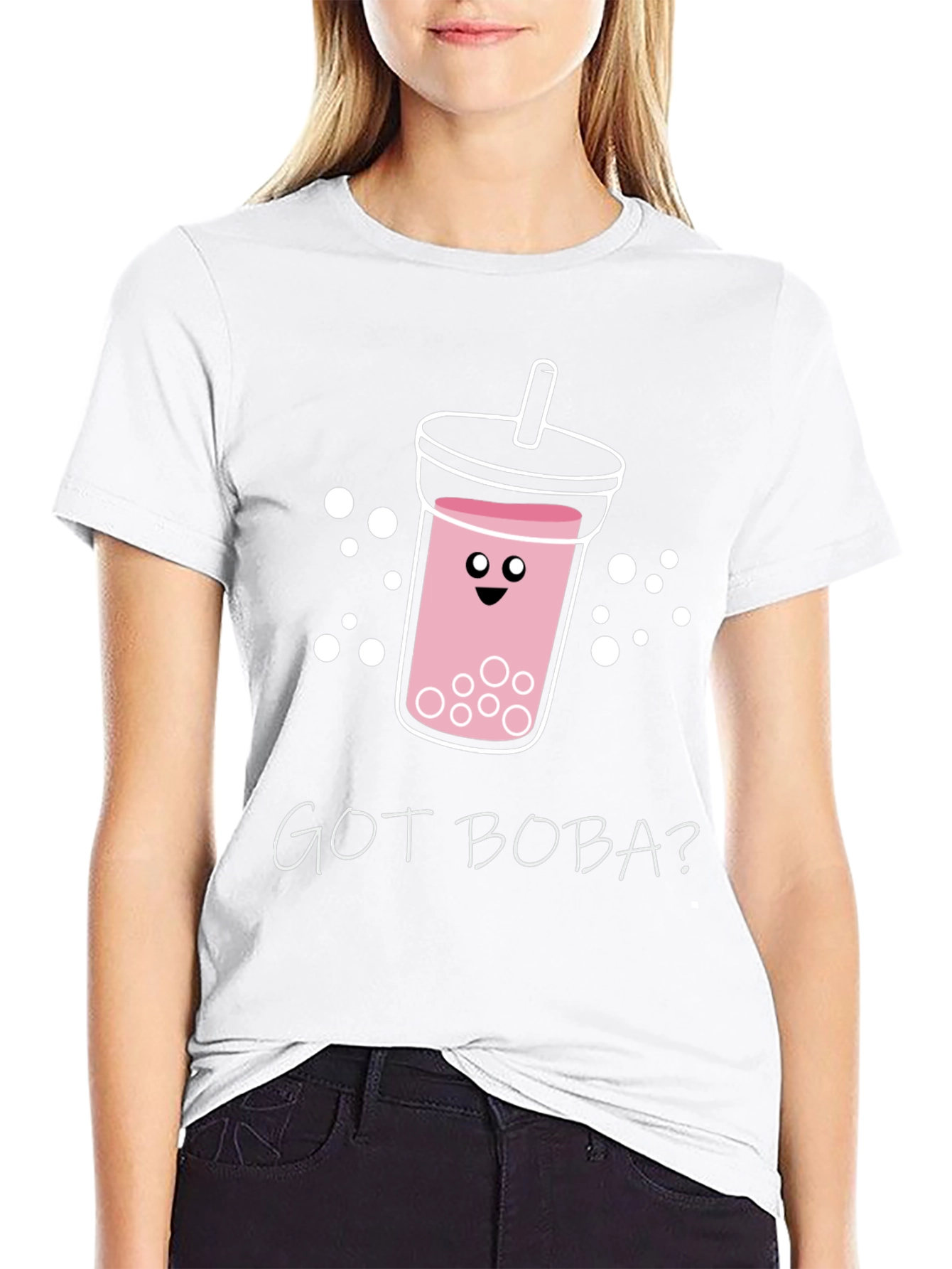 Black Got Boba? Graphic Tee - Bubble Tea Lover's T-Shirt view 9