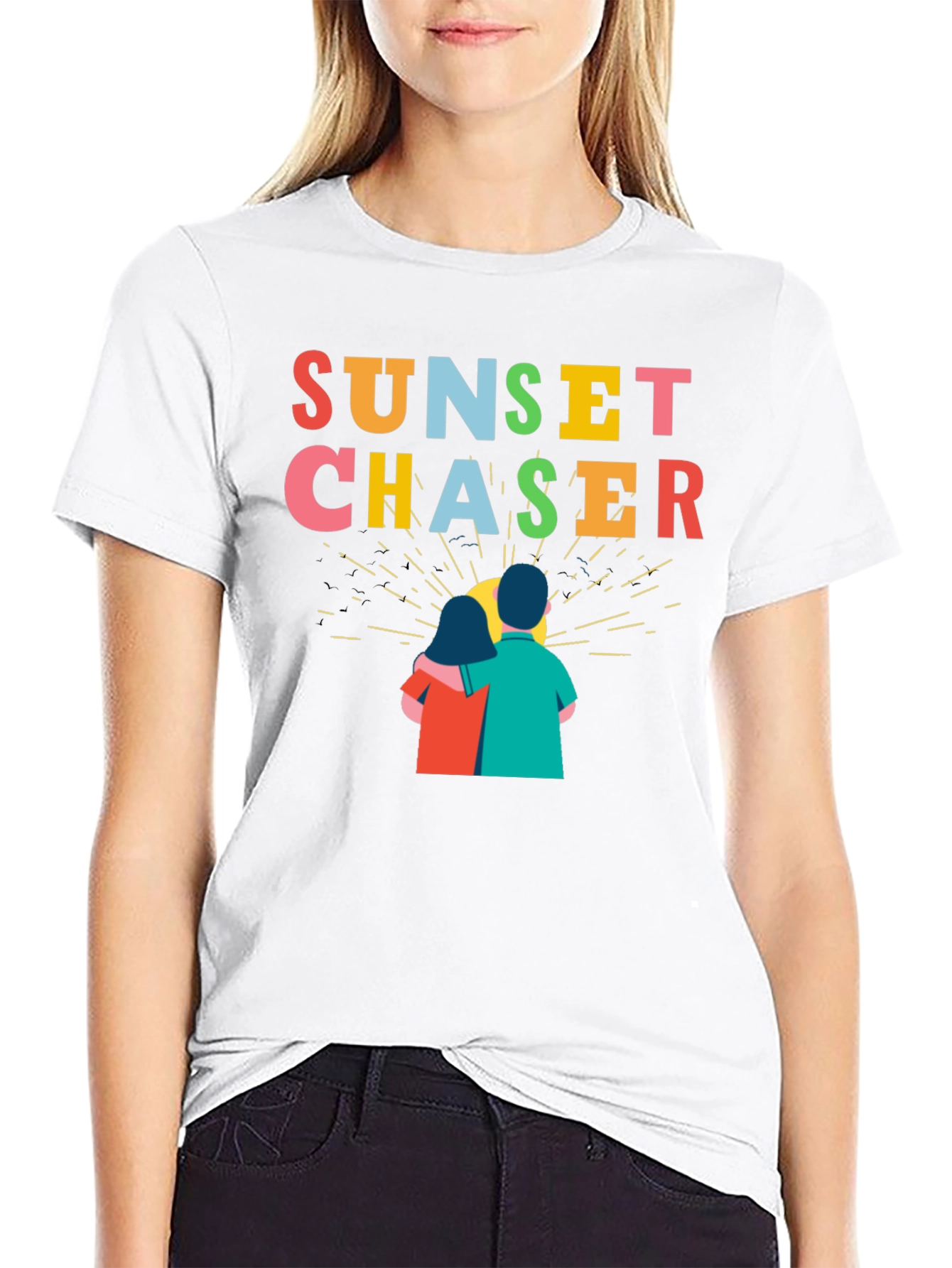 Sunset Chaser Graphic Tee - Couples Design - 9