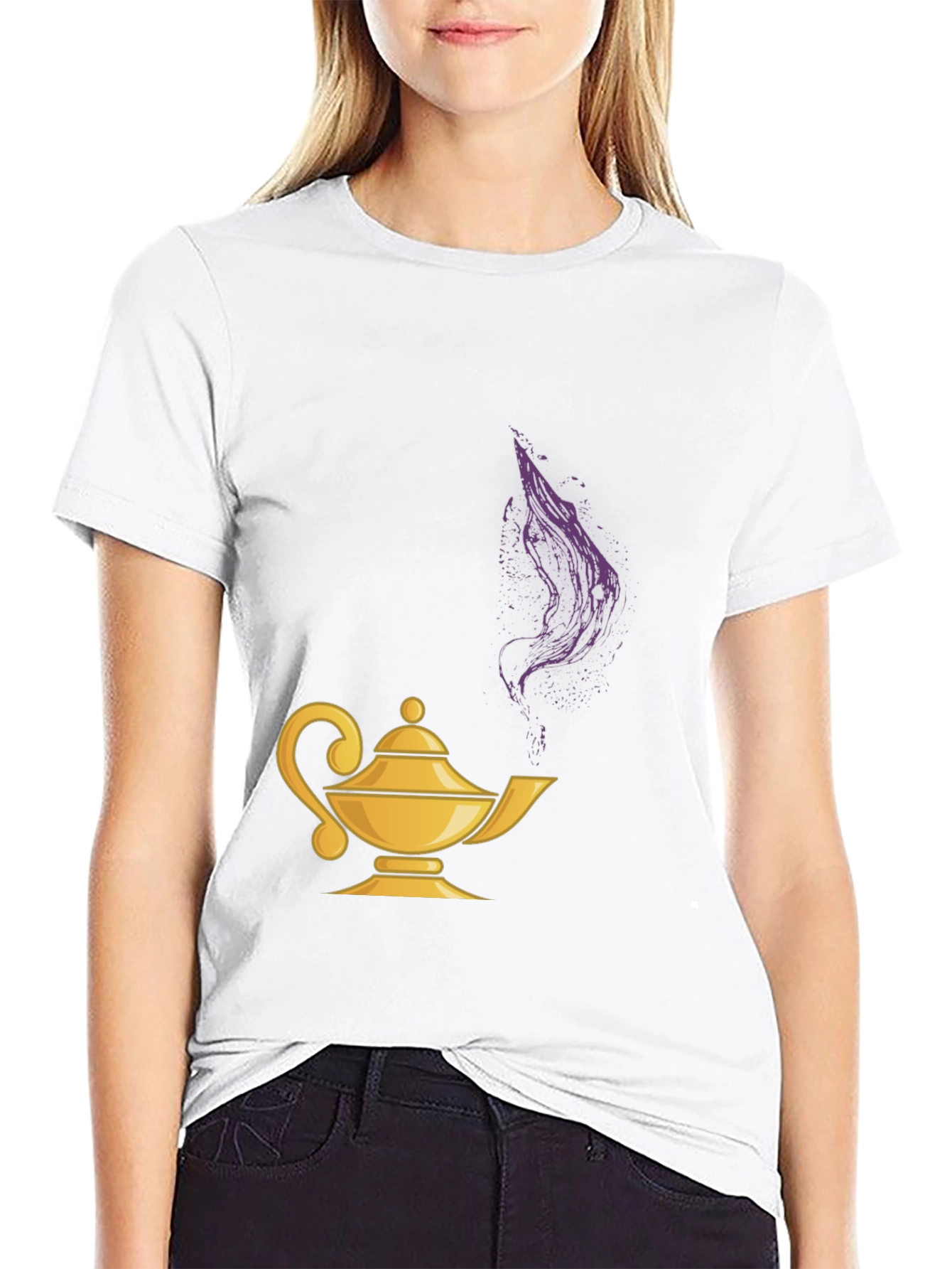 Black Magic Lamp Graphic Tee - Genie Vibes view 9