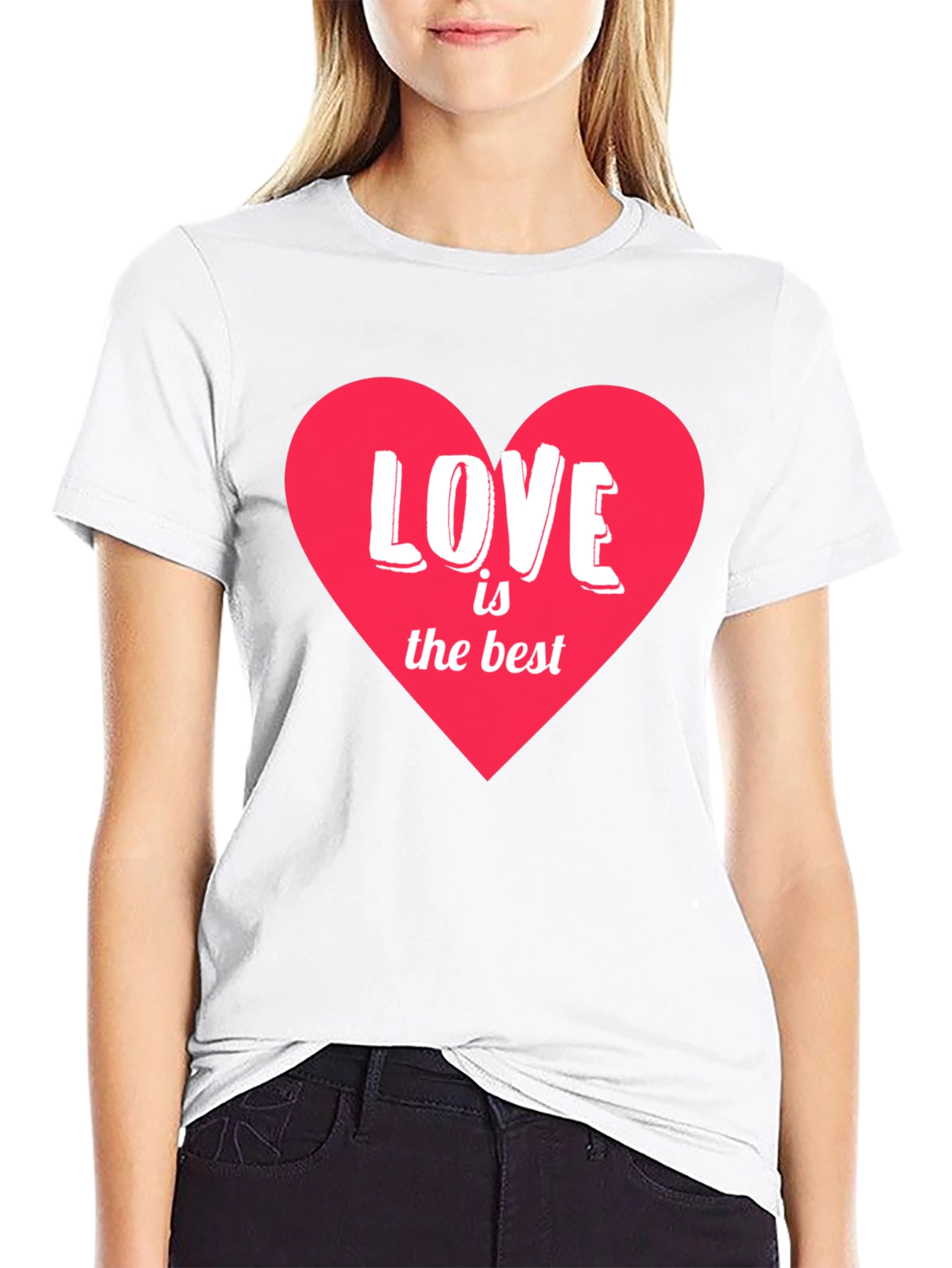 Love is the Best Heart Graphic T-Shirt - 9