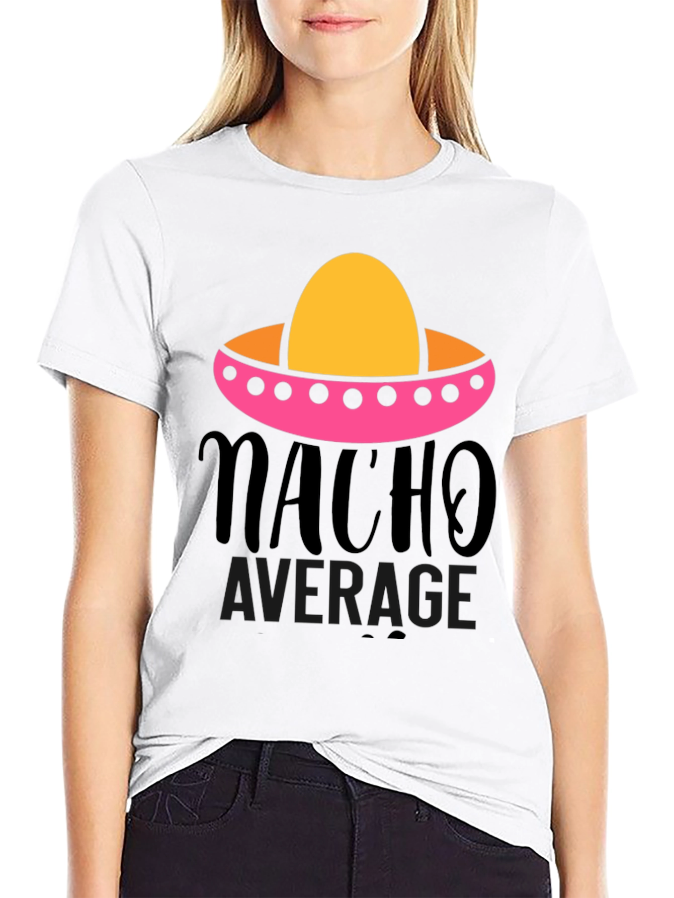 Black Nacho Average Graphic Tee - Funny Fiesta Shirt view 9