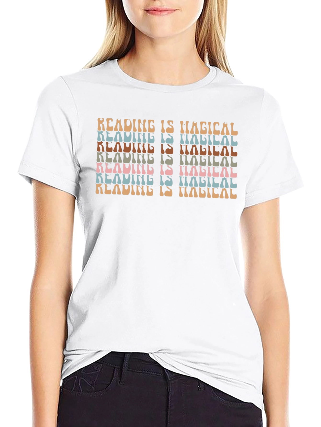 Black Reading is Magical T-Shirt view 9