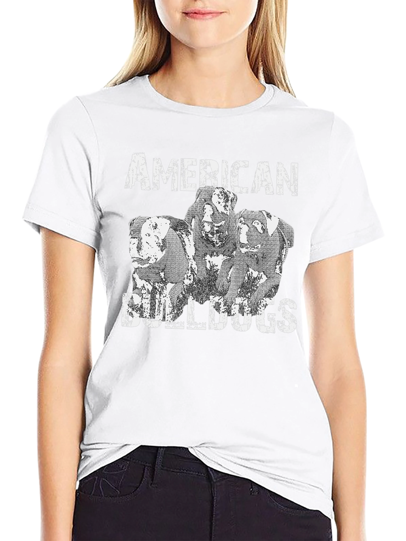Black American Bulldogs Graphic Tee - Black view 9