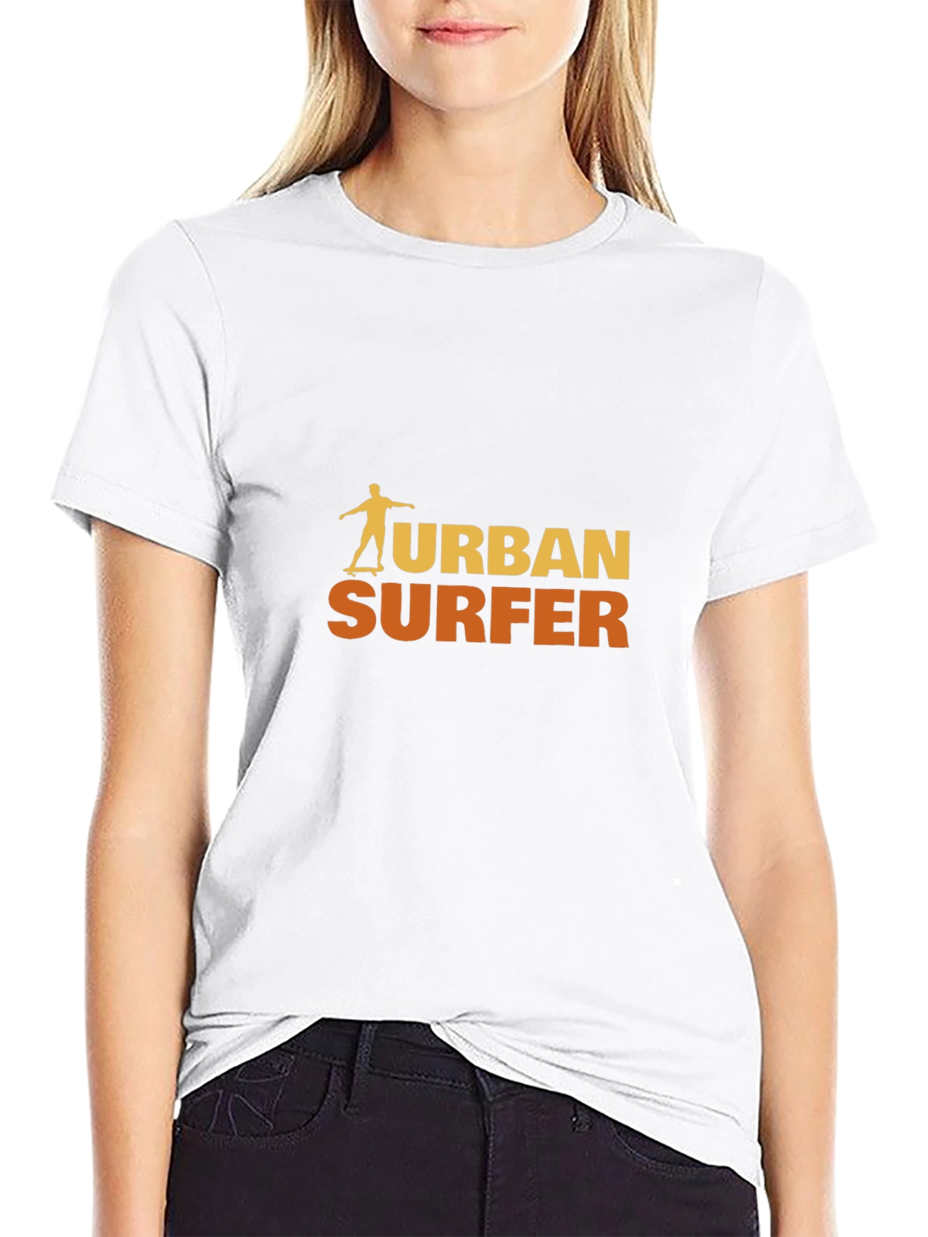Black Urban Surfer Graphic Tee - Black view 9
