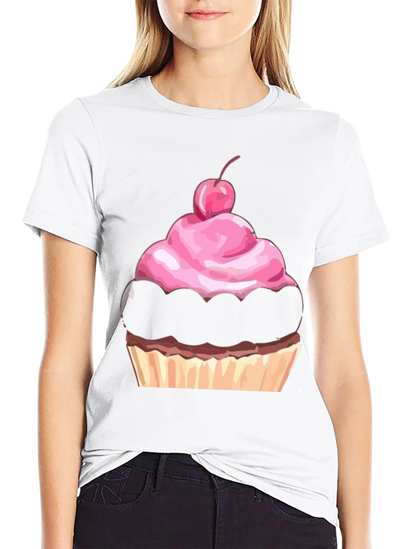 Black Cupcake Graphic T-Shirt view 9