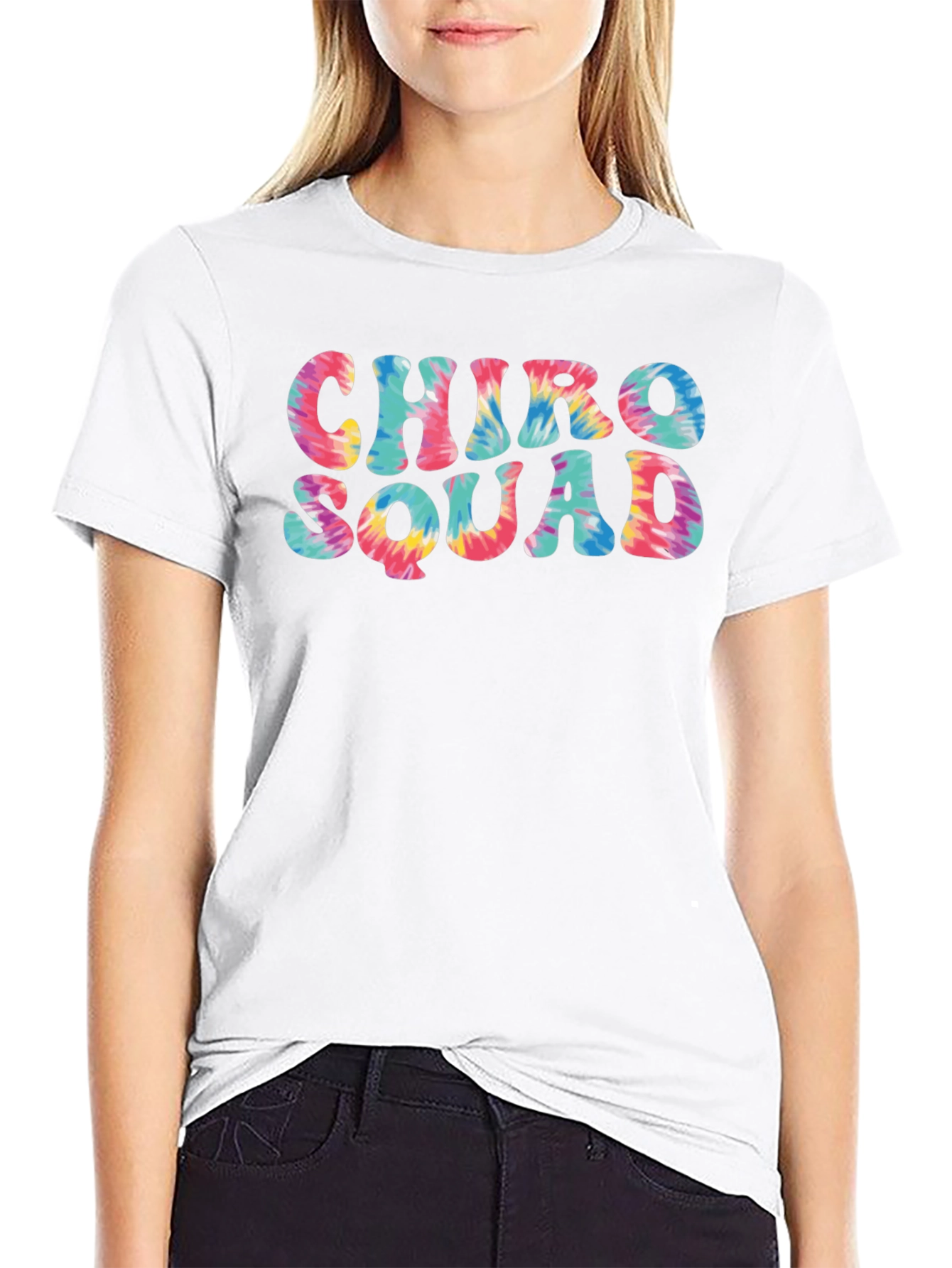 Black Chiro Squad Tie Dye T-Shirt view 9