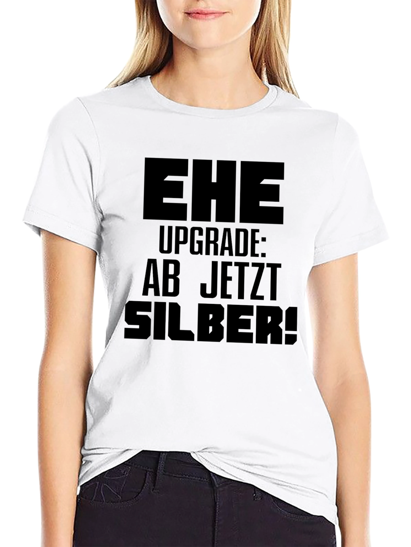 Black EHE Upgrade Silver Anniversary T-Shirt view 9