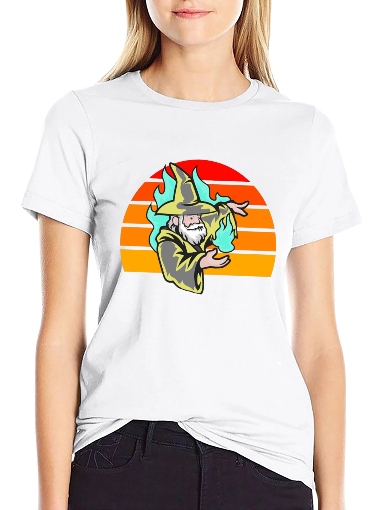 Wizard Sunset Graphic Tee - Stylish Magic T-Shirt - 9