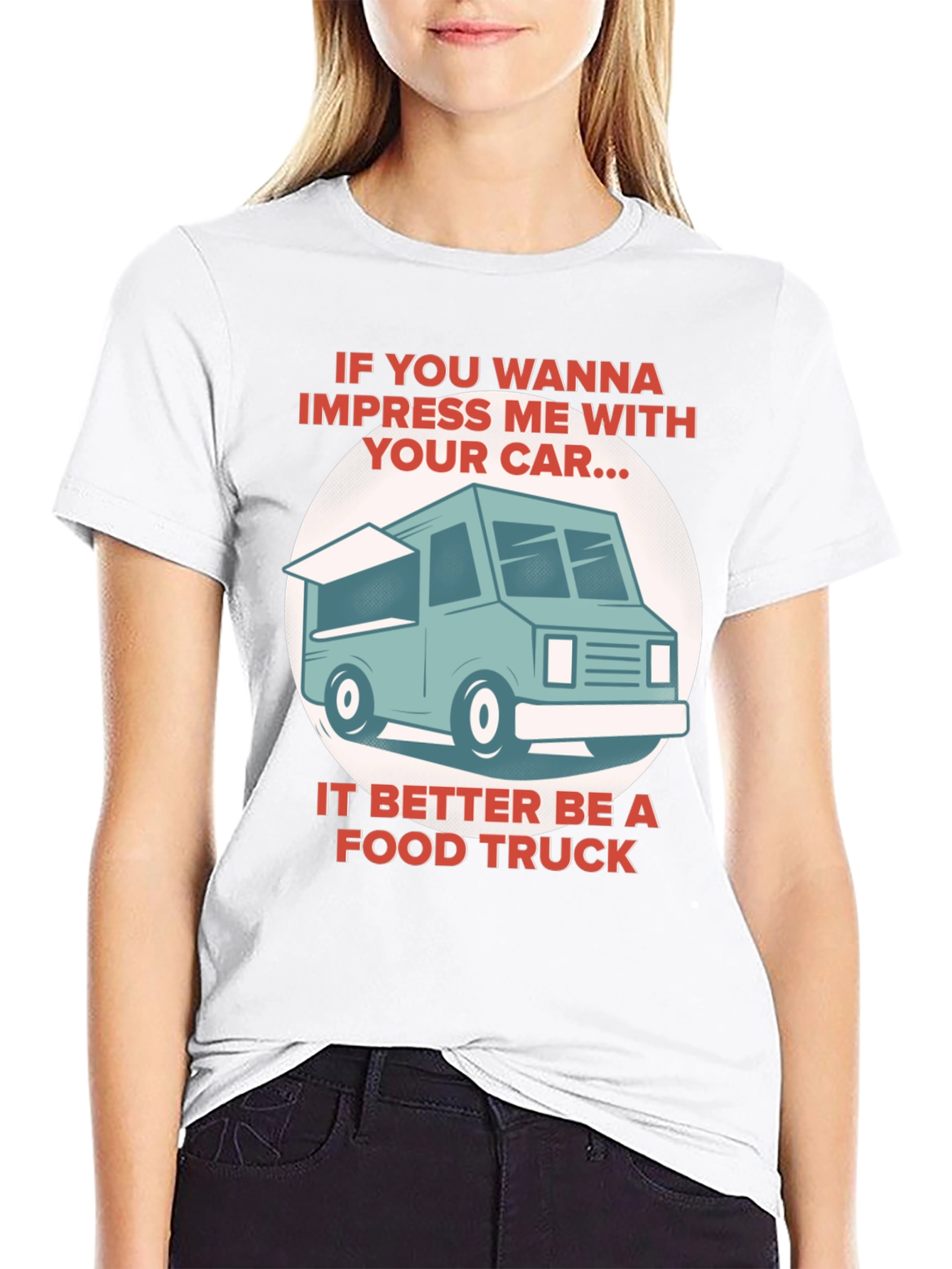 Black Food Truck T-Shirt - Impress Me view 9