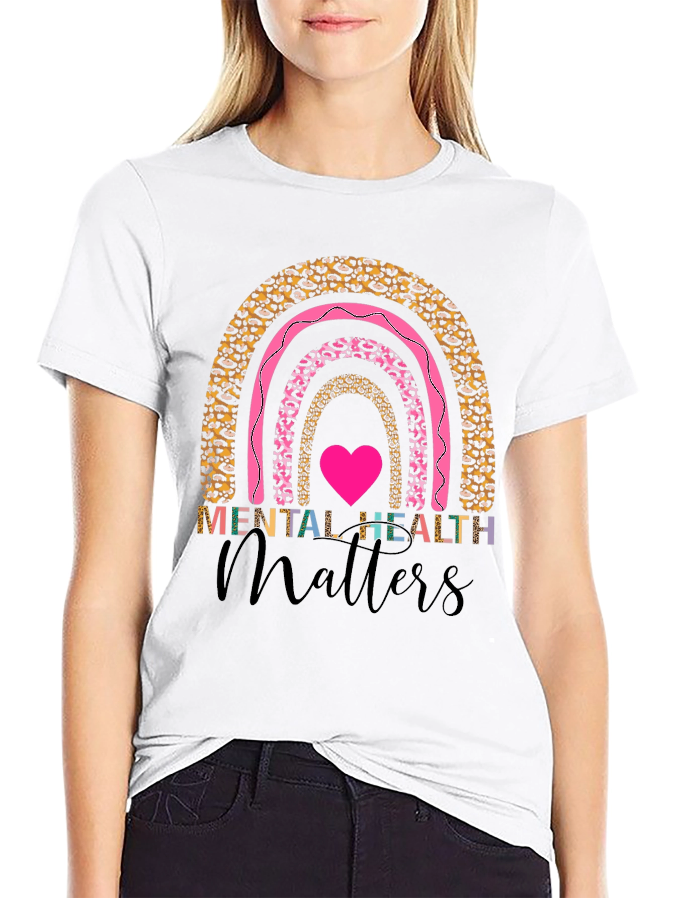 Black Mental Health Matters Graphic Tee view 9