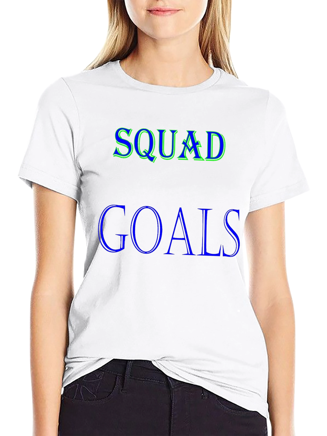 Black Squad Goals T-Shirt - Black Graphic Tee view 9