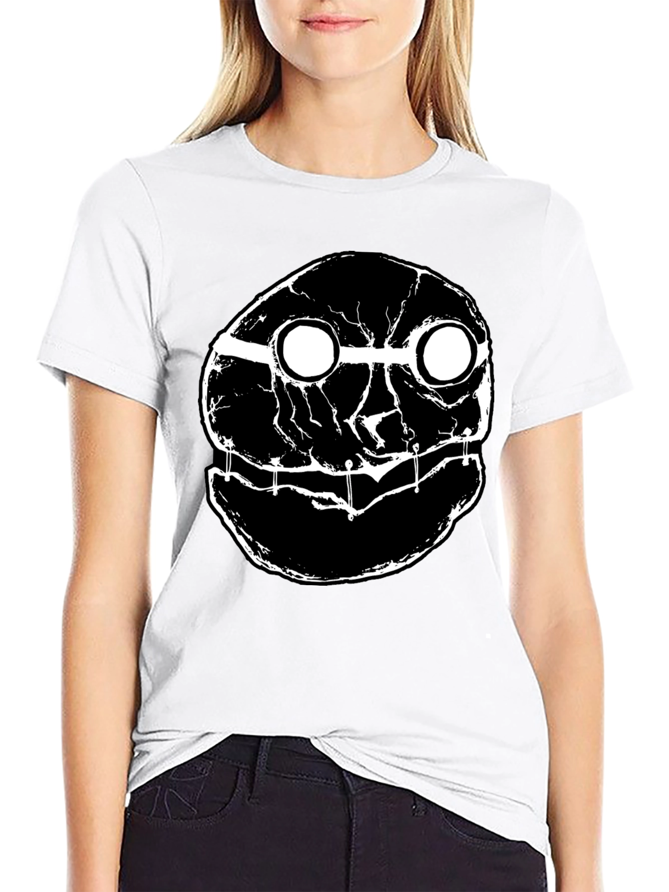 Black Abstract Graphic T-Shirt - Black view 9