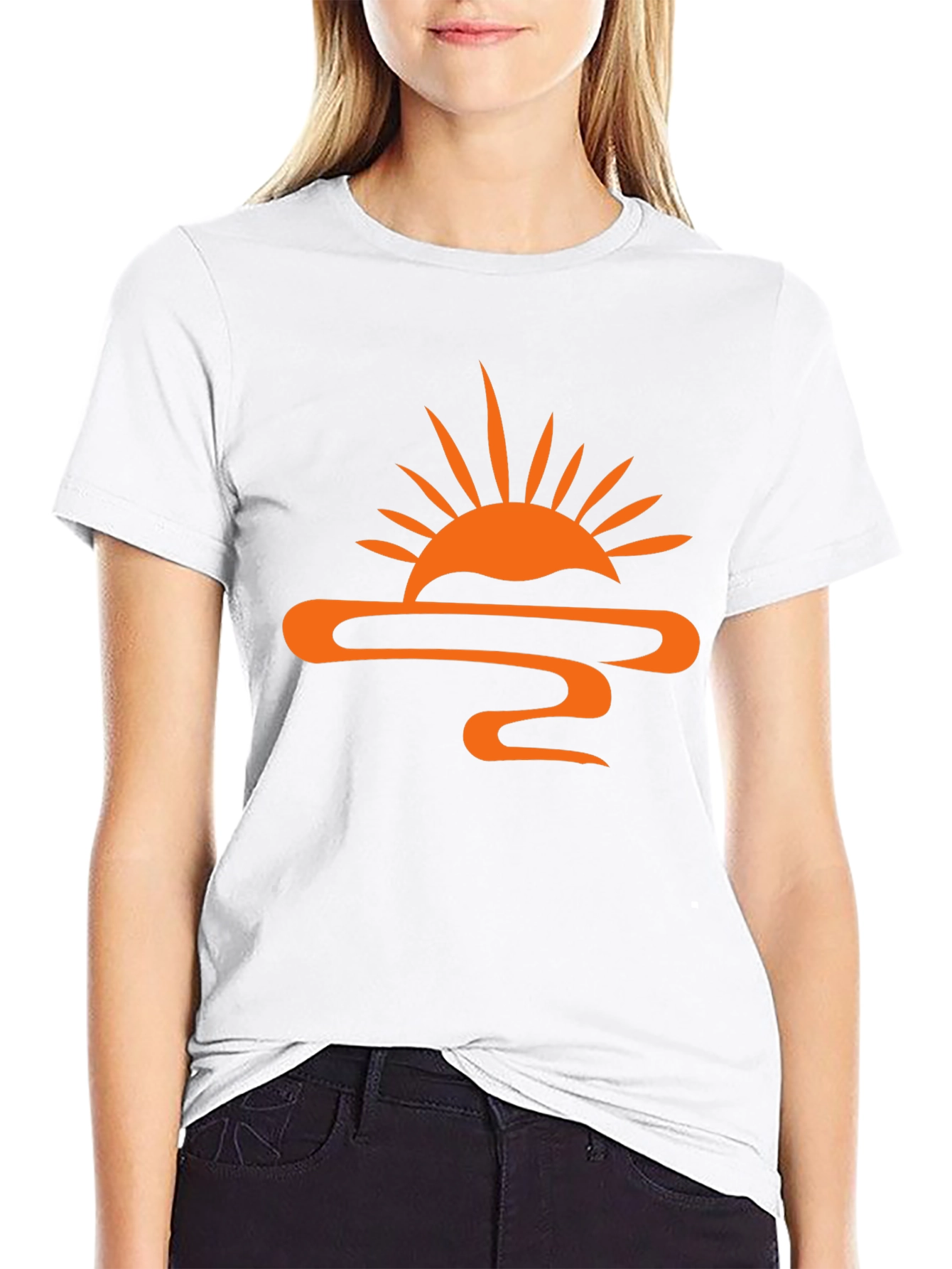 Black Sunset Graphic Tee - Stylish Black T-Shirt view 9