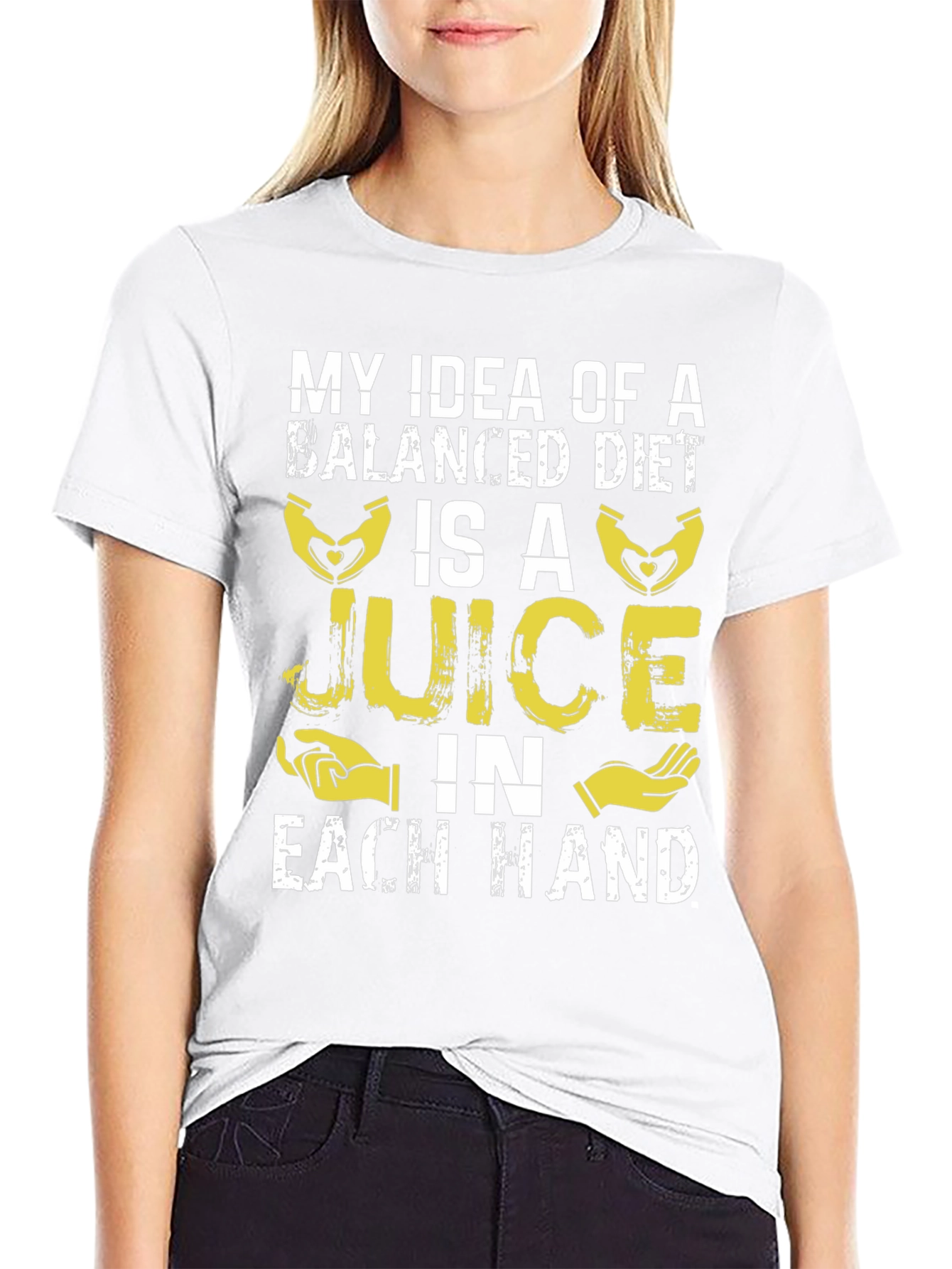 Black Balanced Diet Juice T-Shirt view 9
