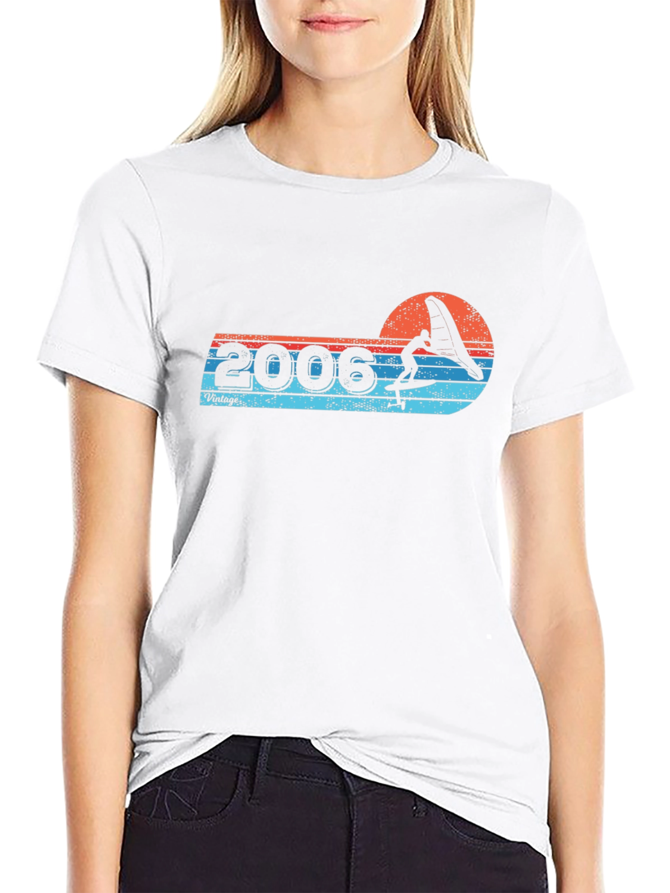 Black Vintage 2006 Wing Surfing T-Shirt view 9